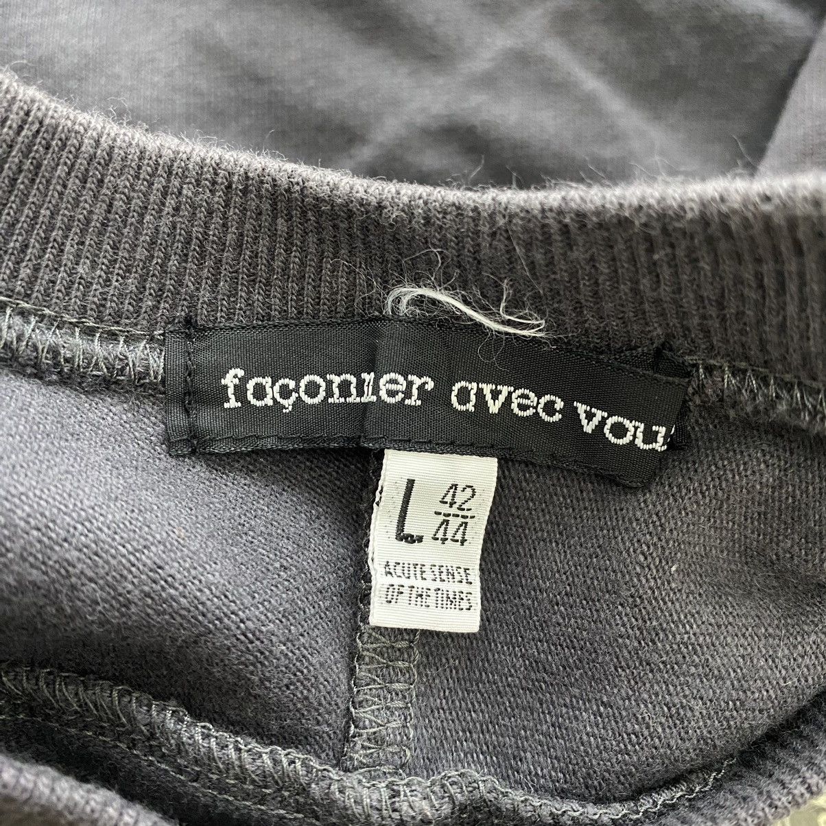 Other FACONIER AVEC VOUS French Designer Checked Design Sweatshirt Size US L / EU 52-54 / 3 - 5 Thumbnail