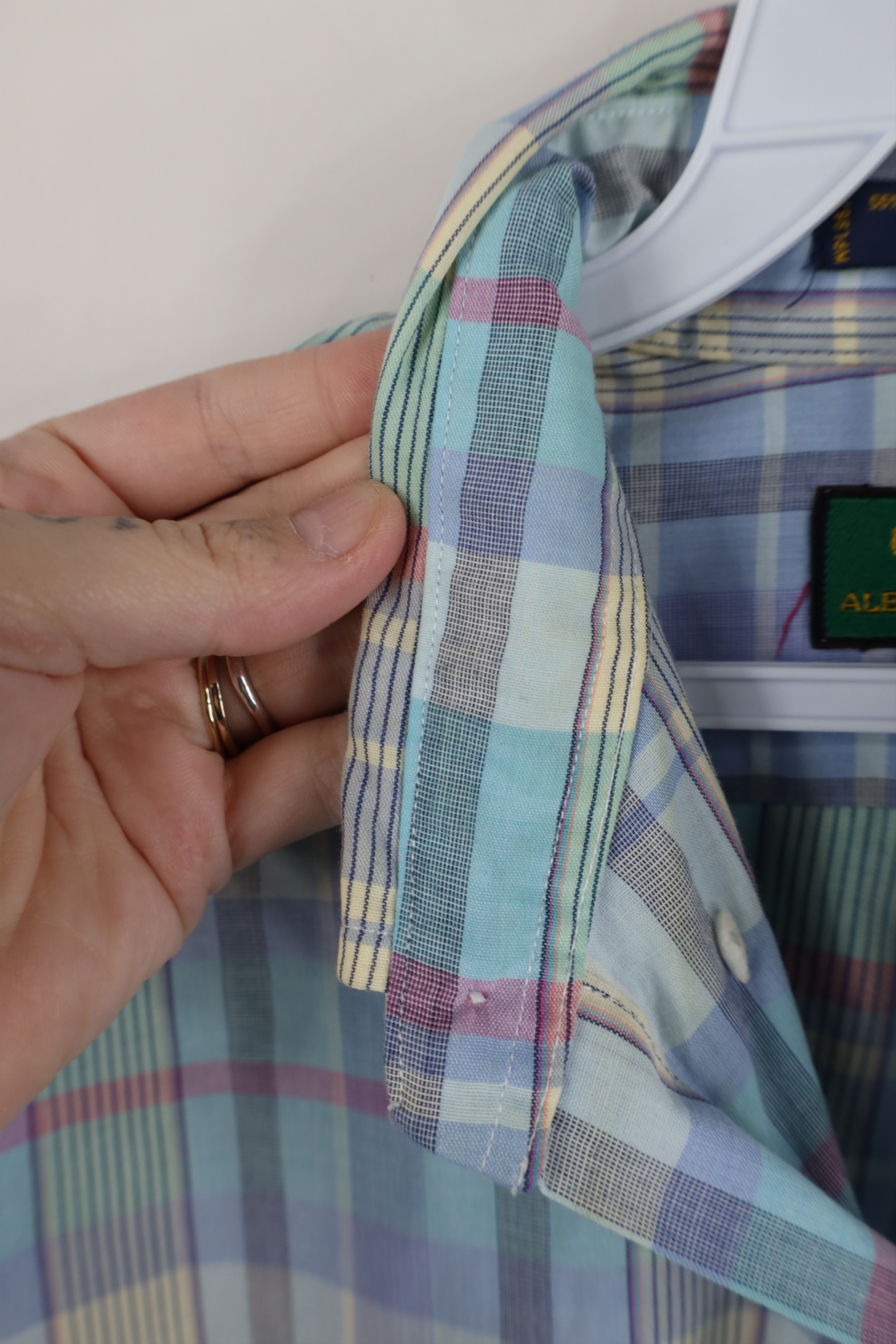 Vintage Vintage 90s Streetwear Plaid Collared Button Down Shirt Size US M / EU 48-50 / 2 - 8 Thumbnail