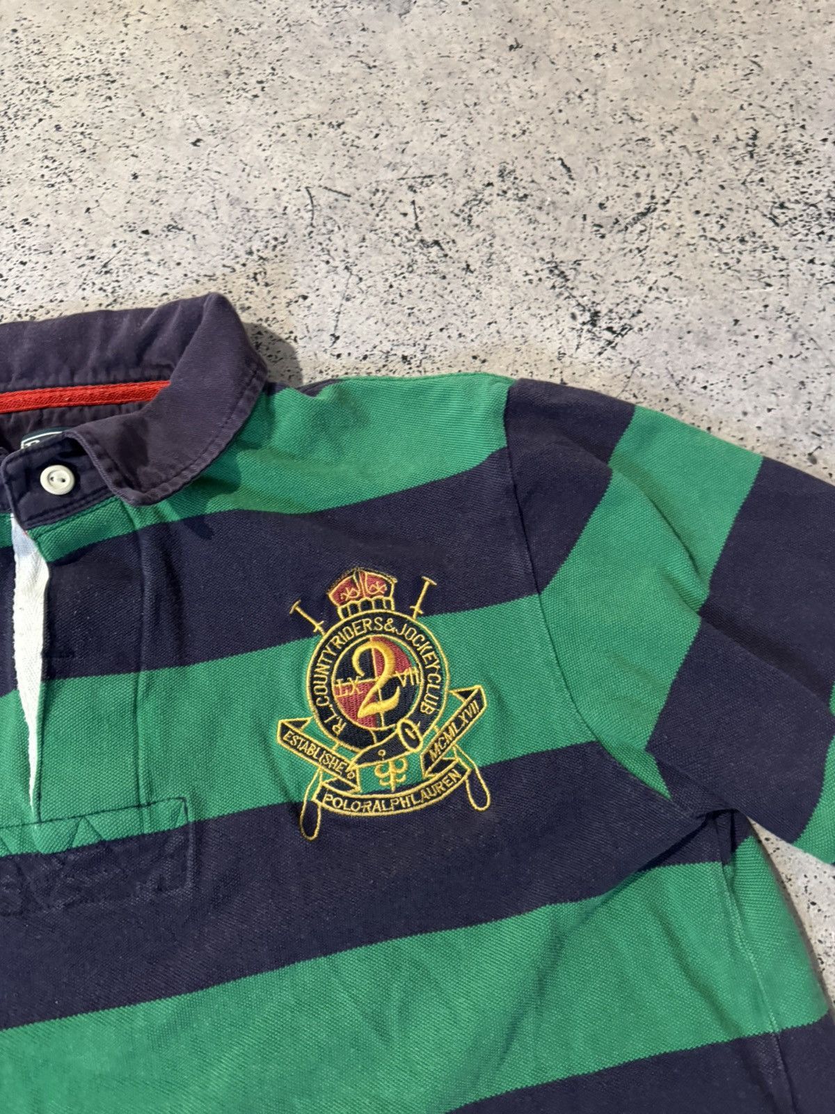 Polo Ralph Lauren Vintage 90s Polo T-Shirt Polo Ralph Lauren New York Striped Size US M / EU 48-50 / 2 - 4 Thumbnail