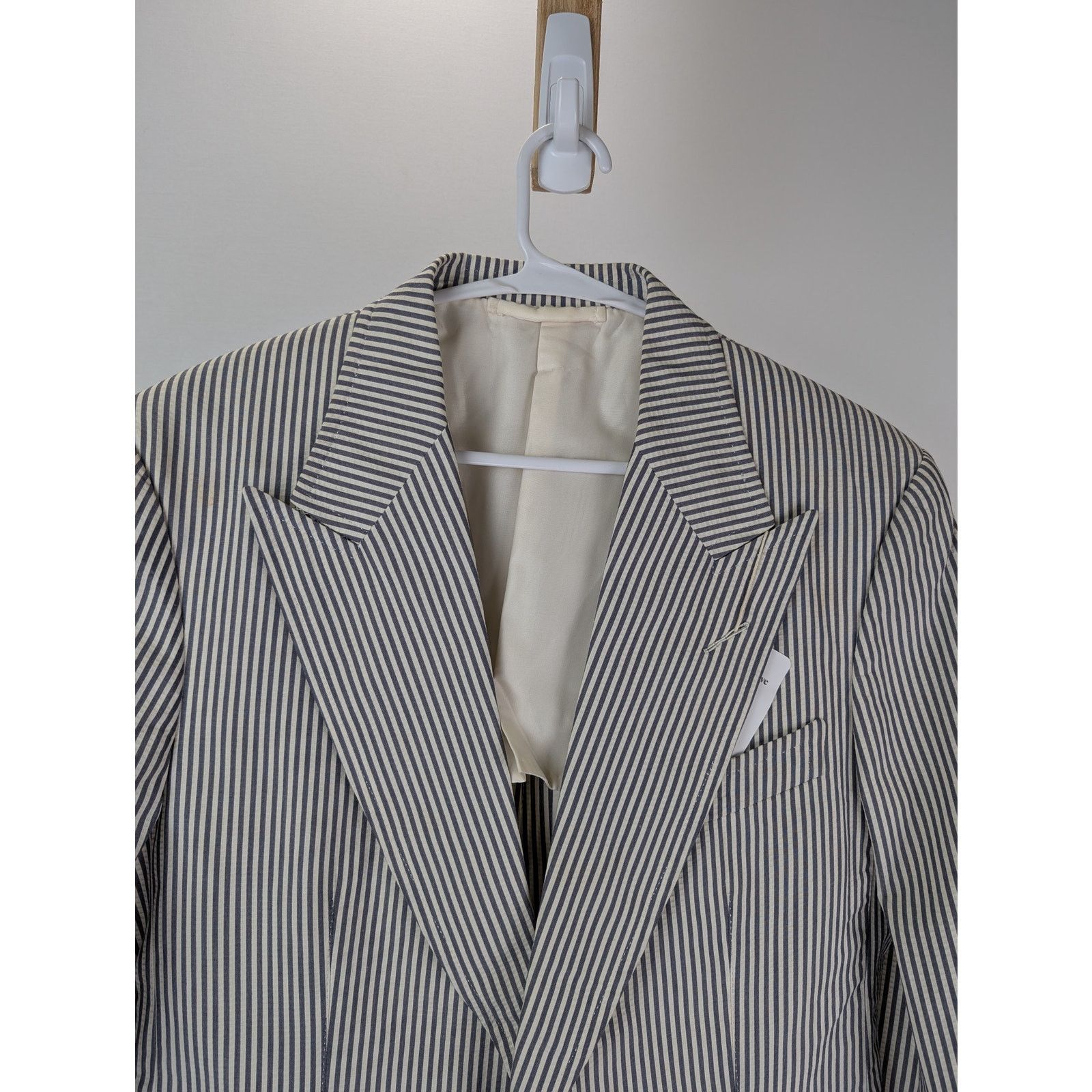 Tom Ford o1rshd1 CC20 Vestes Blousons Blazer Jacket in Blue/White Size US M / EU 48-50 / 2 - 7 Thumbnail