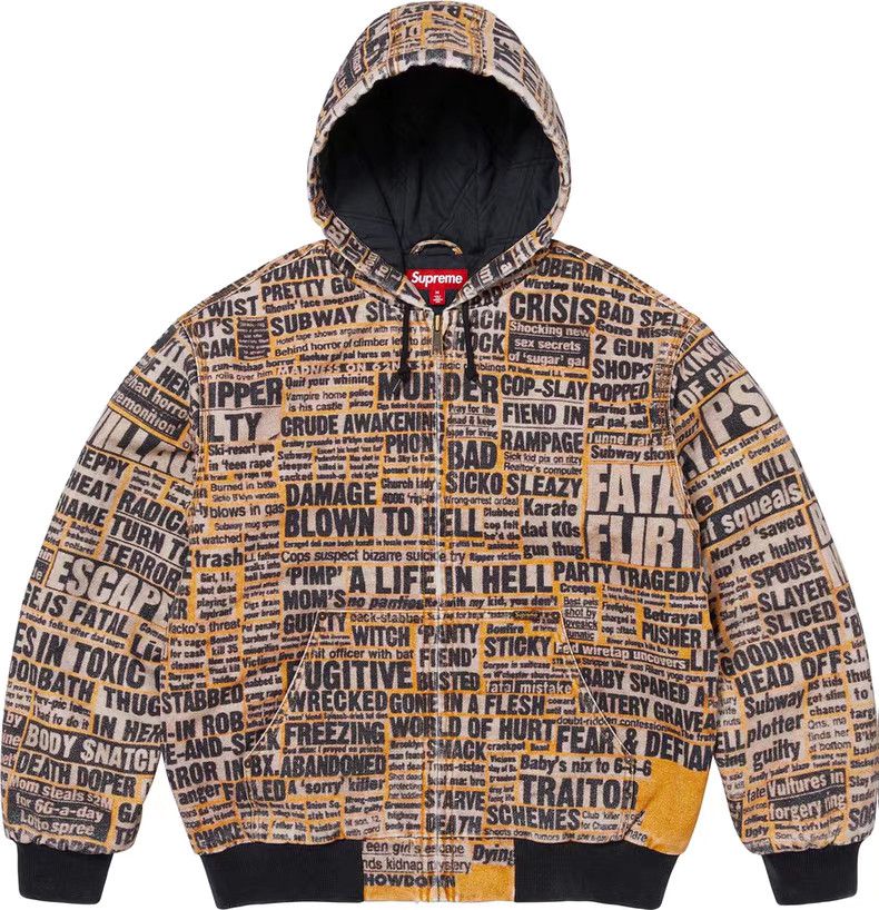 Supreme Supreme x Dash Snow FW25 Hooded Work Jacket。Q7 Size US XL / EU 56 / 4 - 1 Thumbnail