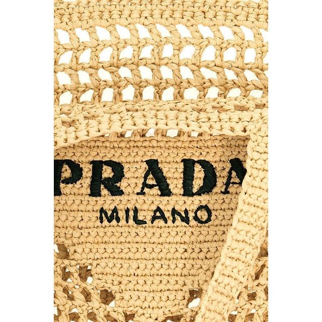 Prada PRADA Crochet Natural Tote Bag New And Authentic Size ONE SIZE - 4 Thumbnail