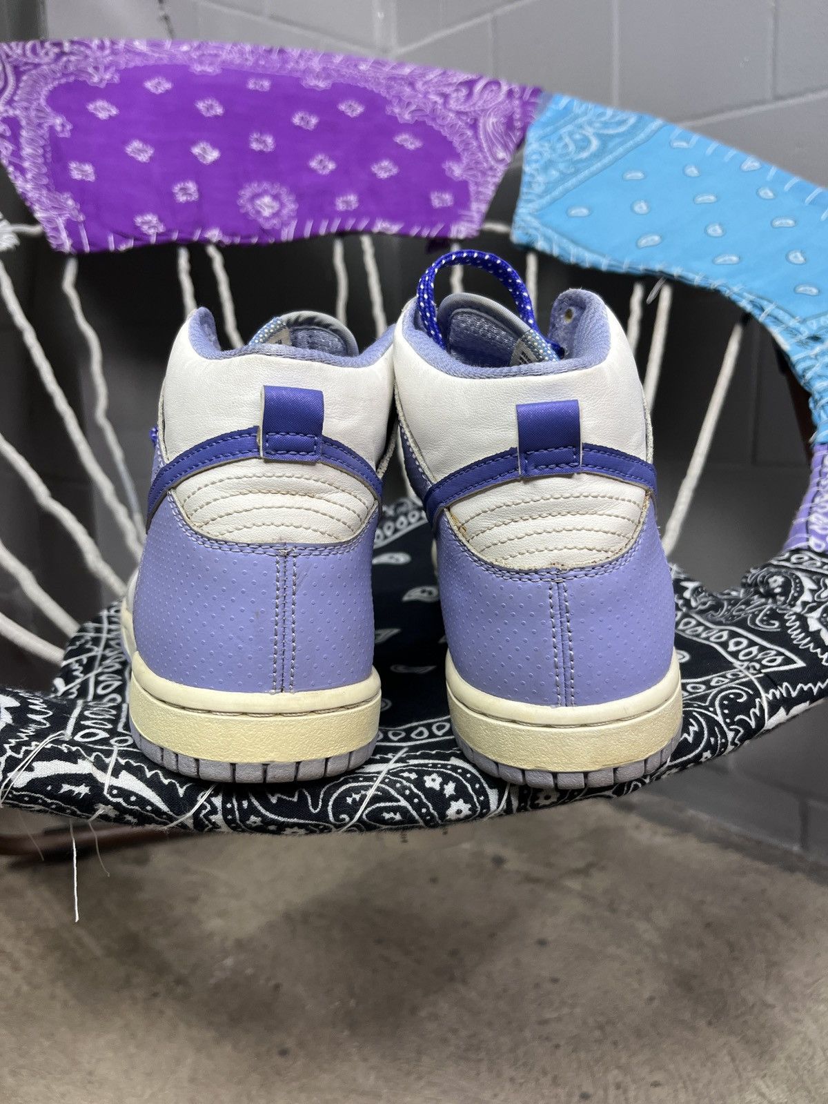 Nike × Vintage NIKE PURPLE / WHITE DUNKS - 5051 Size US 8 / IT 38 - 3 Thumbnail