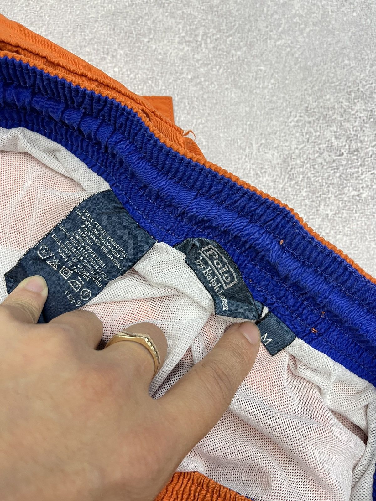 Polo Ralph Lauren Vintage Polo Ralph Lauren Shorts Orange Y2K Rugby Size US 32 / EU 48 - 7 Thumbnail
