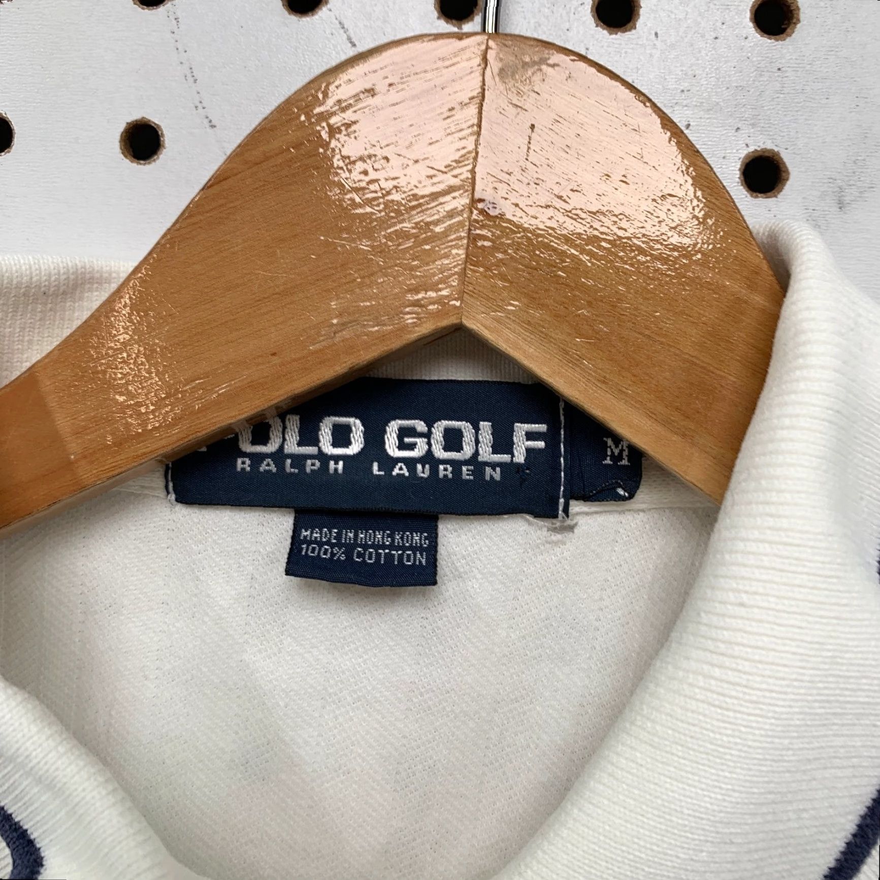 Polo Ralph Lauren VINTAGE Polo Ralph Lauren Polo Shirt Mens M White Golf Crest Preppy 90s Size US M / EU 48-50 / 2 - 5 Thumbnail
