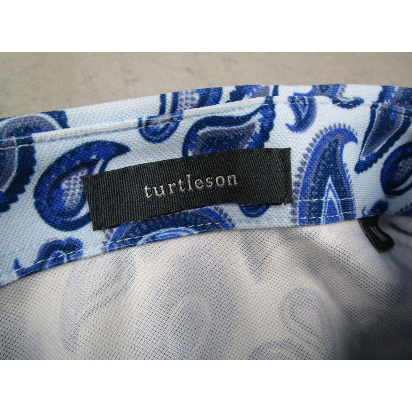 Vintage Turtleson Polo Shirt Mens Medium Blue Paisley Rolling Hills Golf California Size US M / EU 48-50 / 2 - 3 Thumbnail