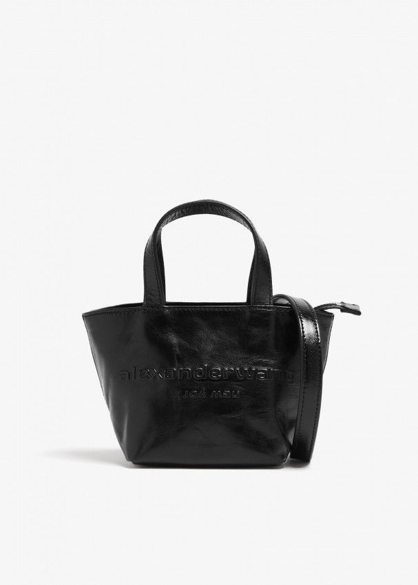 Alexander Wang o1s22i1n0225 Size: OS / Mini Leather Tote Bag in Black Size ONE SIZE - 1 Thumbnail