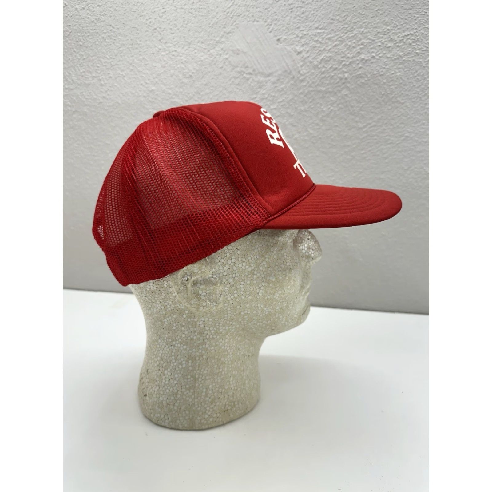 Roper T.I Trucker Hat Men Adjustable Red Rope 90s Outdoor Casual Sports Size ONE SIZE - 7 Thumbnail