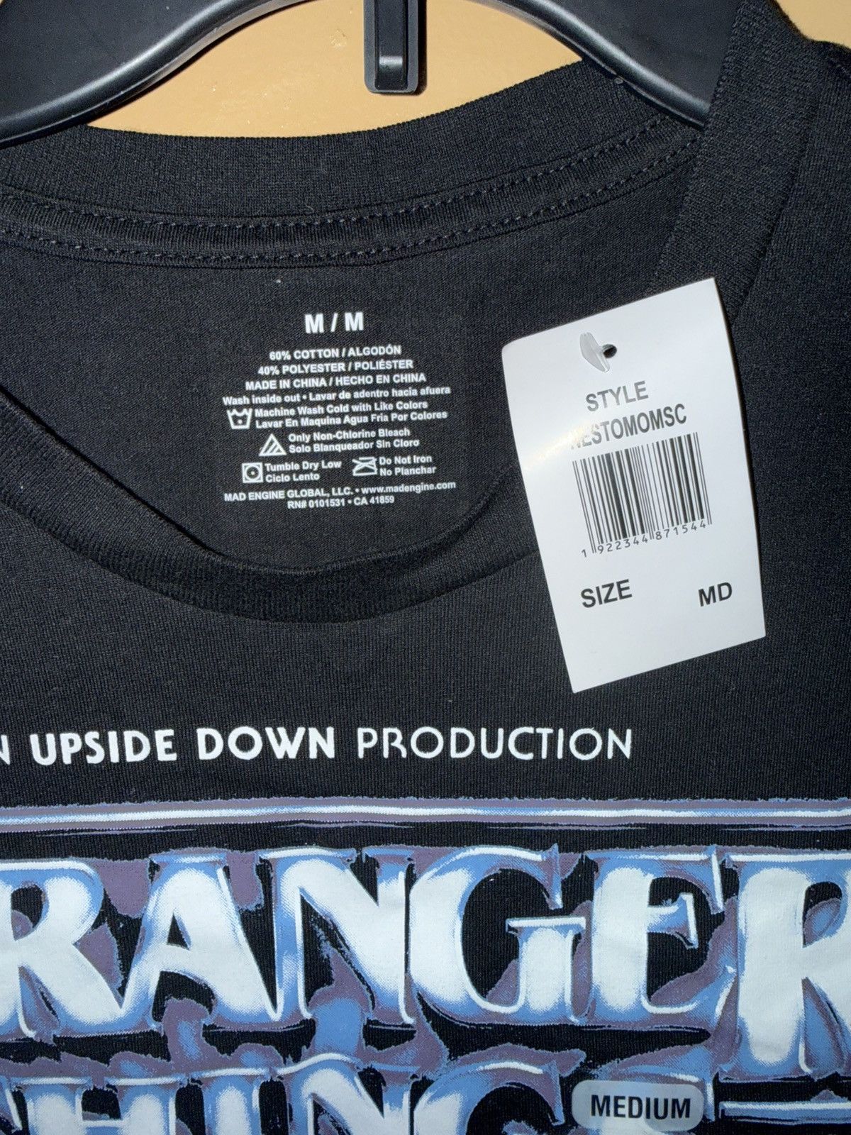 Other Stranger Things Black Graphic T-Shirt Meduim Size US M / EU 48-50 / 2 - 2 Thumbnail