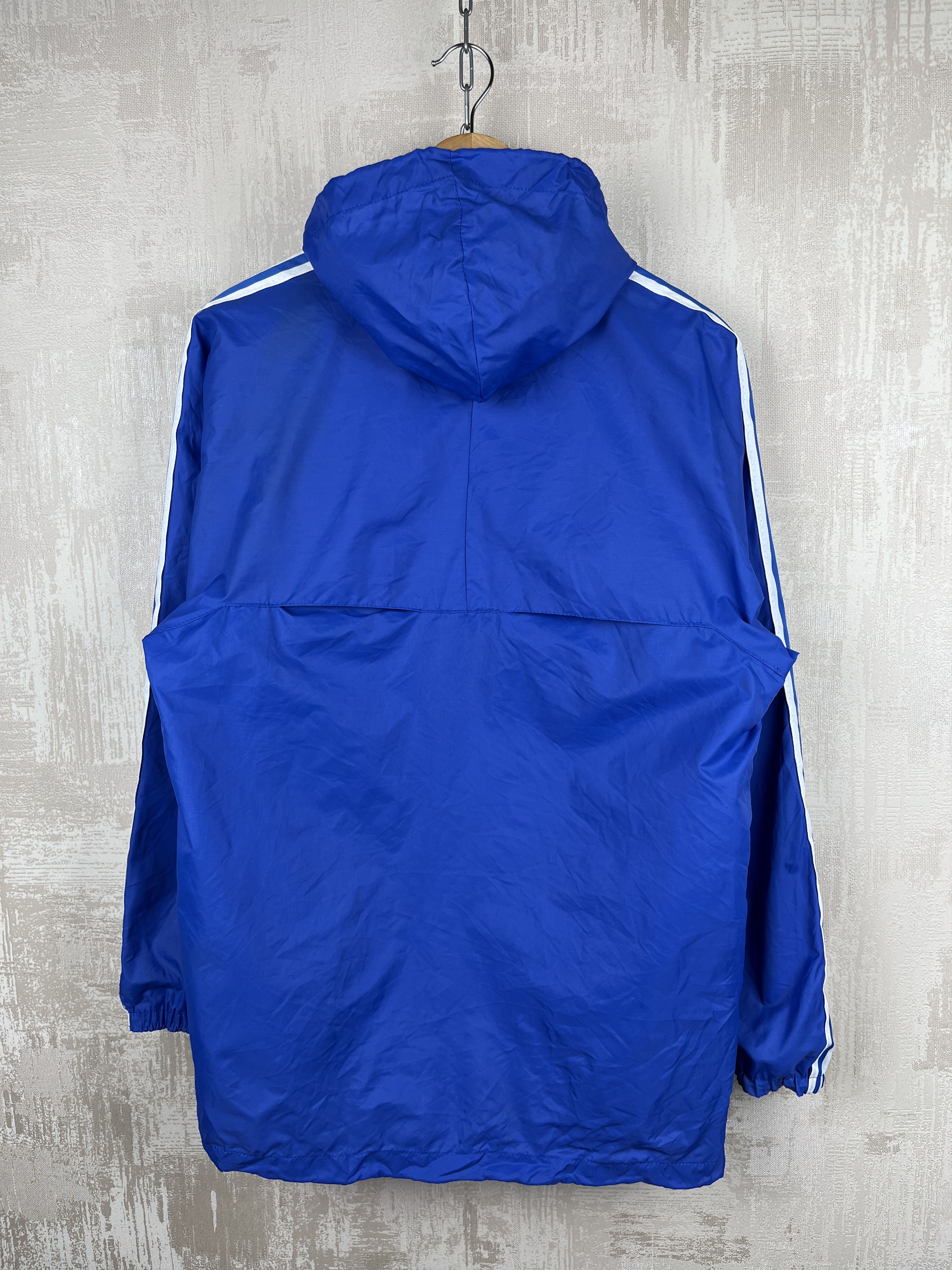 Adidas 70's 80's Adidas Vintage Nylon Windbreaker Hooded Jacket Size US S / EU 44-46 / 1 - 16 Thumbnail