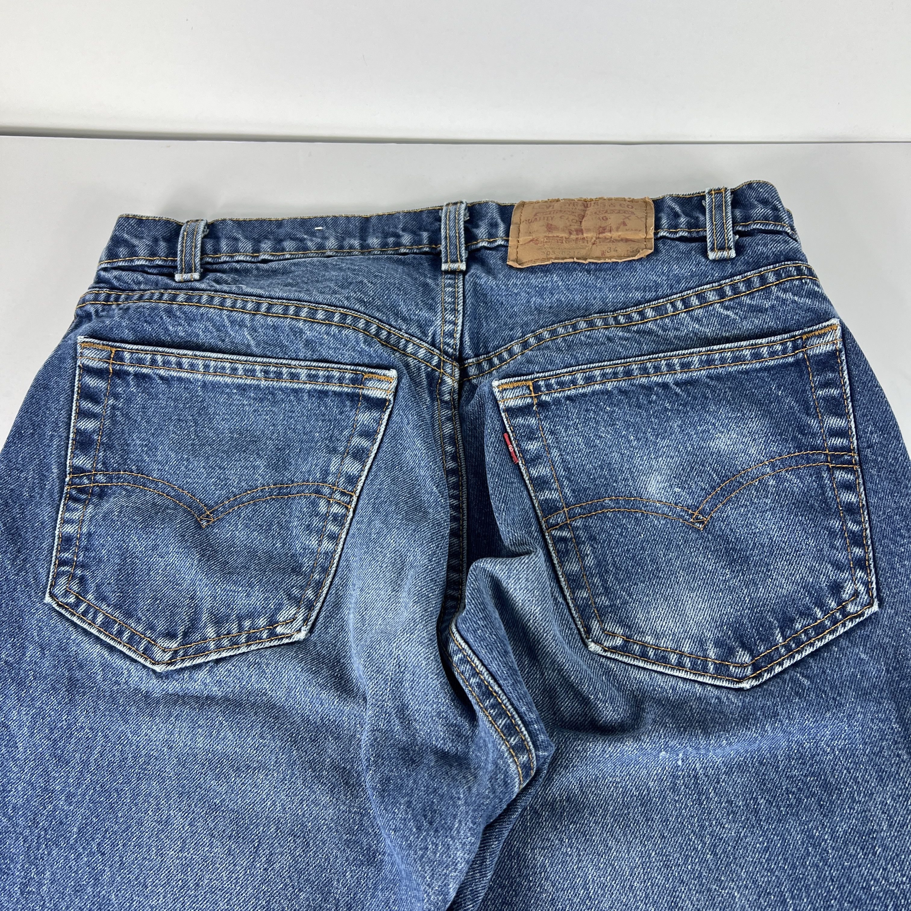 Levi's × Vintage VTG 80s Levi's Jeans 505 Straight Blue Faded Cotton Denim Size US 32 / EU 48 - 13 Thumbnail