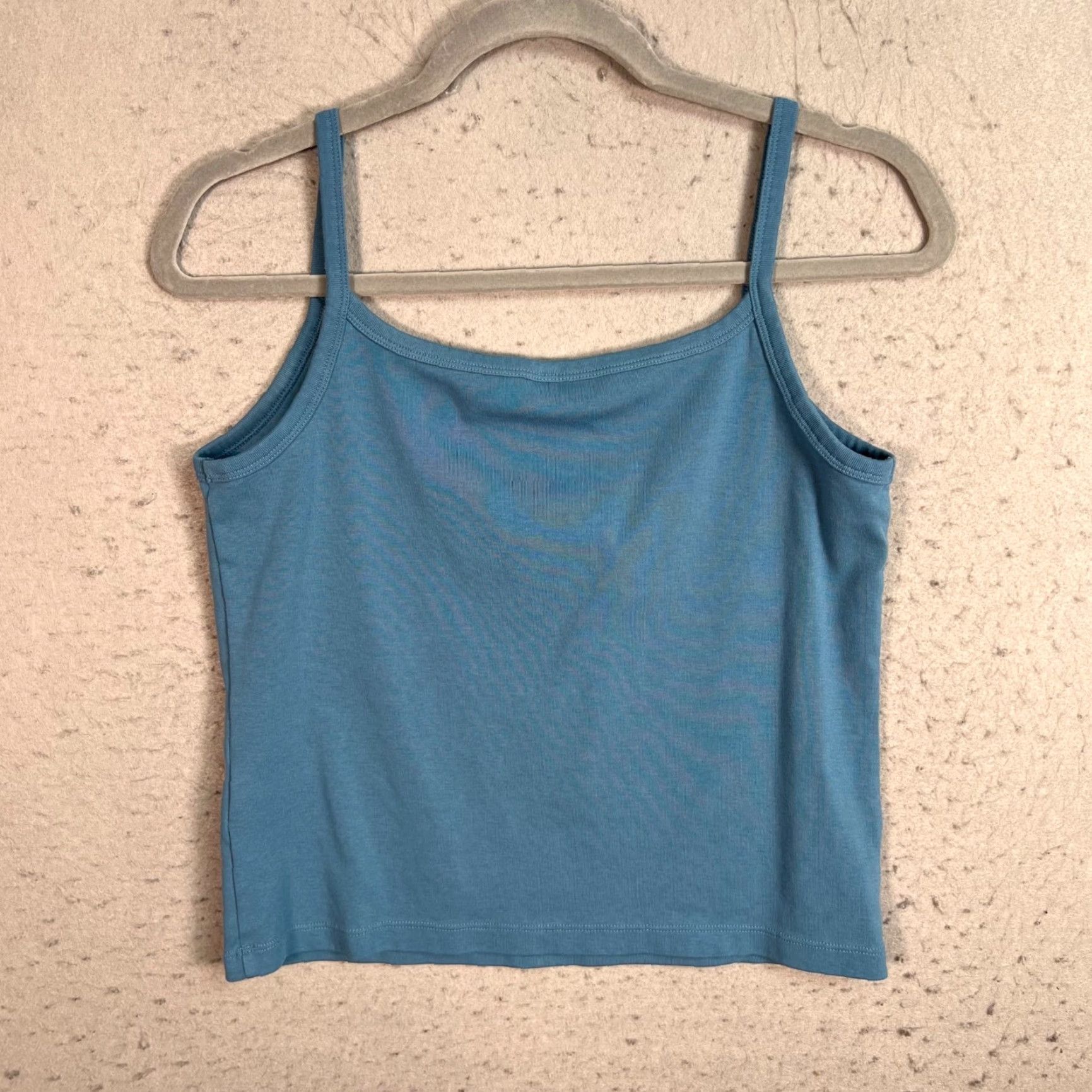 Uniqlo Uniqlo Womens Large Blue Sleeveless Tank Top Cotton Blend Shirt Adult Women Summer Casual Size L / US 10 / IT 46 - 2 Thumbnail