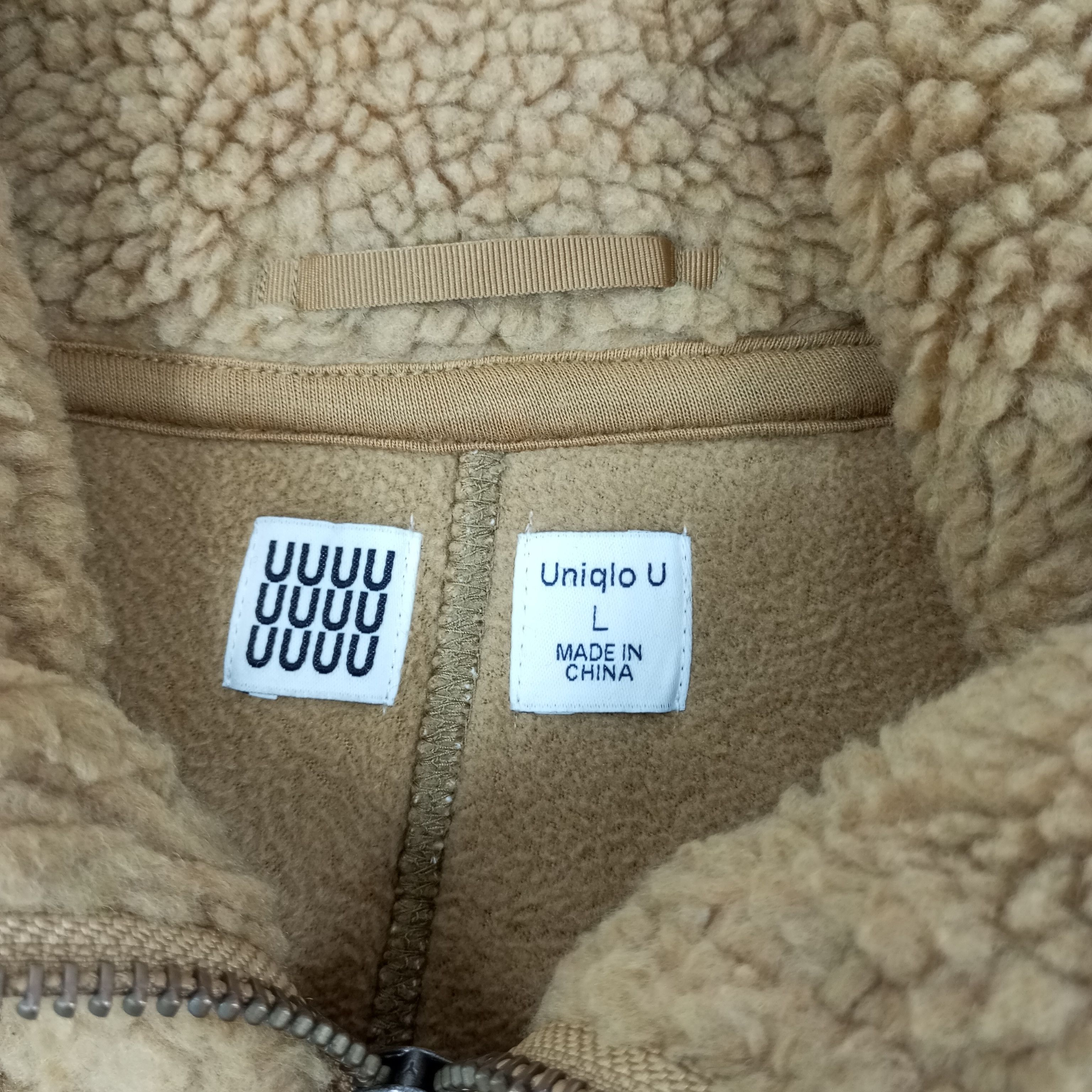 Japanese Brand × Uniqlo × Vintage Uniqlo Sherpa Jacket Custom Art Undercover Logo Style Size L / US 10 / IT 46 - 5 Thumbnail