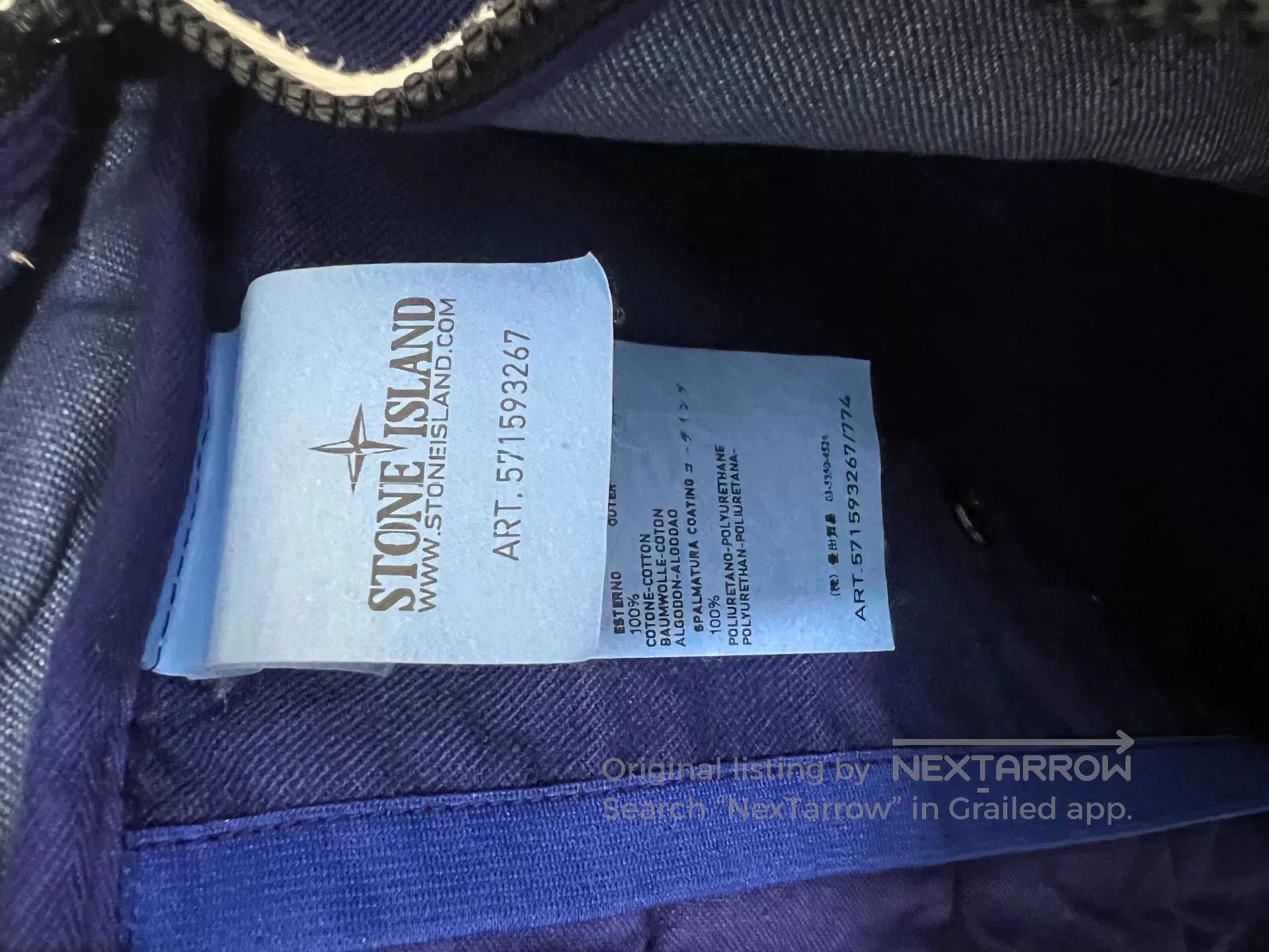 Stone Island Stoneland Stone Island Indigo Backpack. Size ONE SIZE - 7 Thumbnail