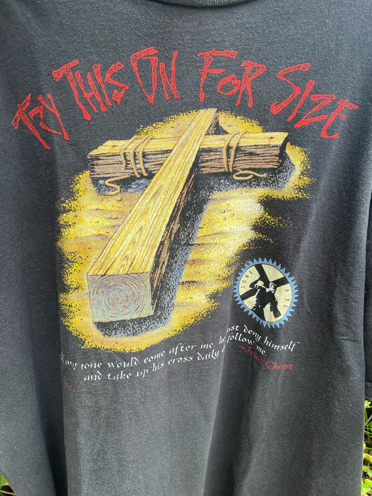 Delta × Vintage vtg jesustee try this on for size tshirt Size US XXL / EU 58 / 5 - 3 Thumbnail