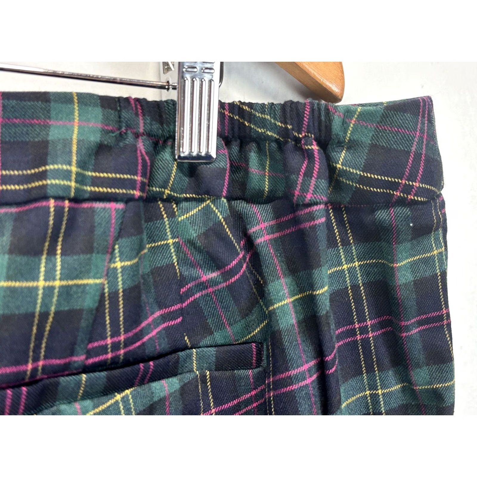 Talbots Talbots Hampshire Pants 22W Plus Wool Blend Elastic Sides Ankle Tartan NEW! Size 40" / US 18 - 5 Thumbnail