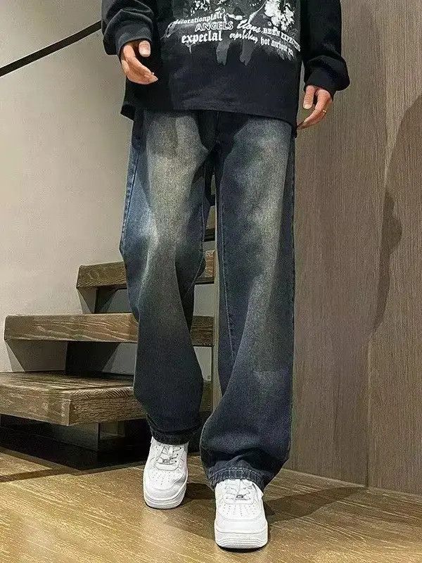 Japanese Brand Retro loose casual straight leg jeans Size US 32 / EU 48 - 6 Thumbnail