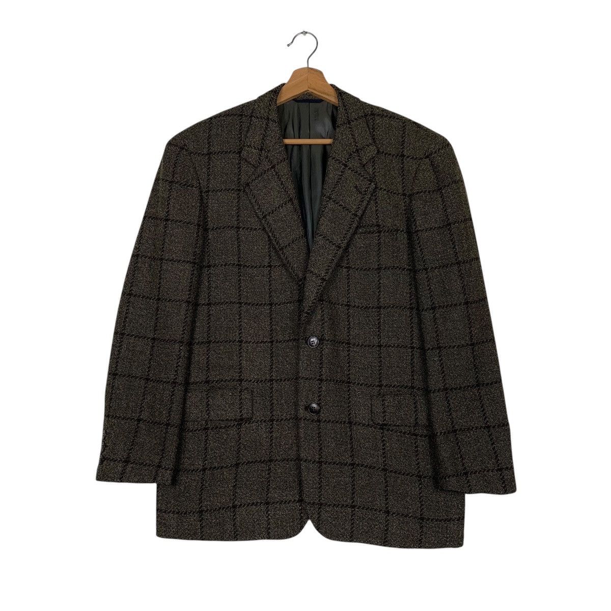 Christian Dior Monsieur Vintage Christian Dior Monsieur Checkered Wool Casual Jacket Size US S / EU 44-46 / 1 - 1 Thumbnail