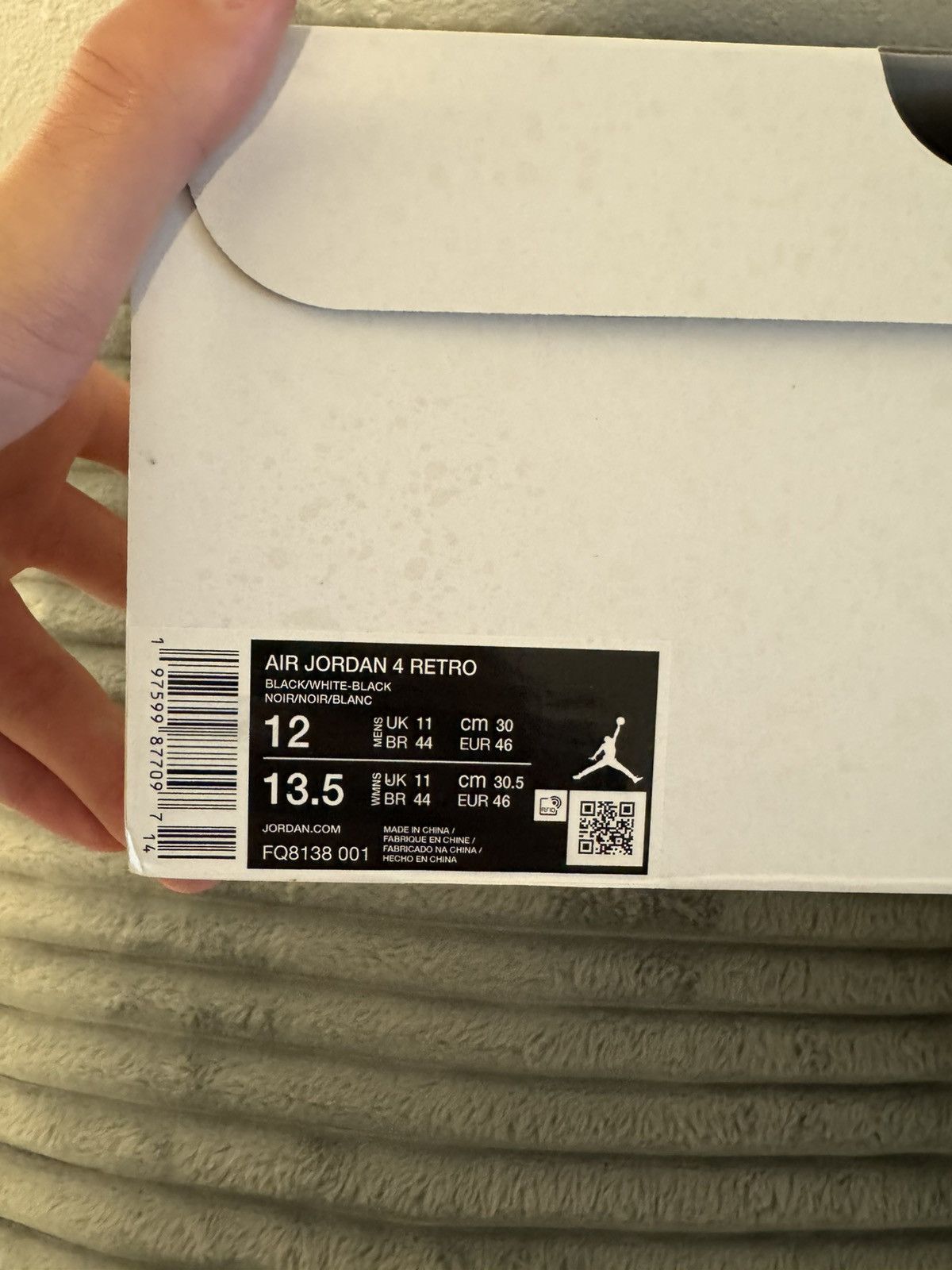 Jordan Brand Jordan 4 White Thunder Size 12 DS OG All Size US 12 / EU 45 - 9 Thumbnail