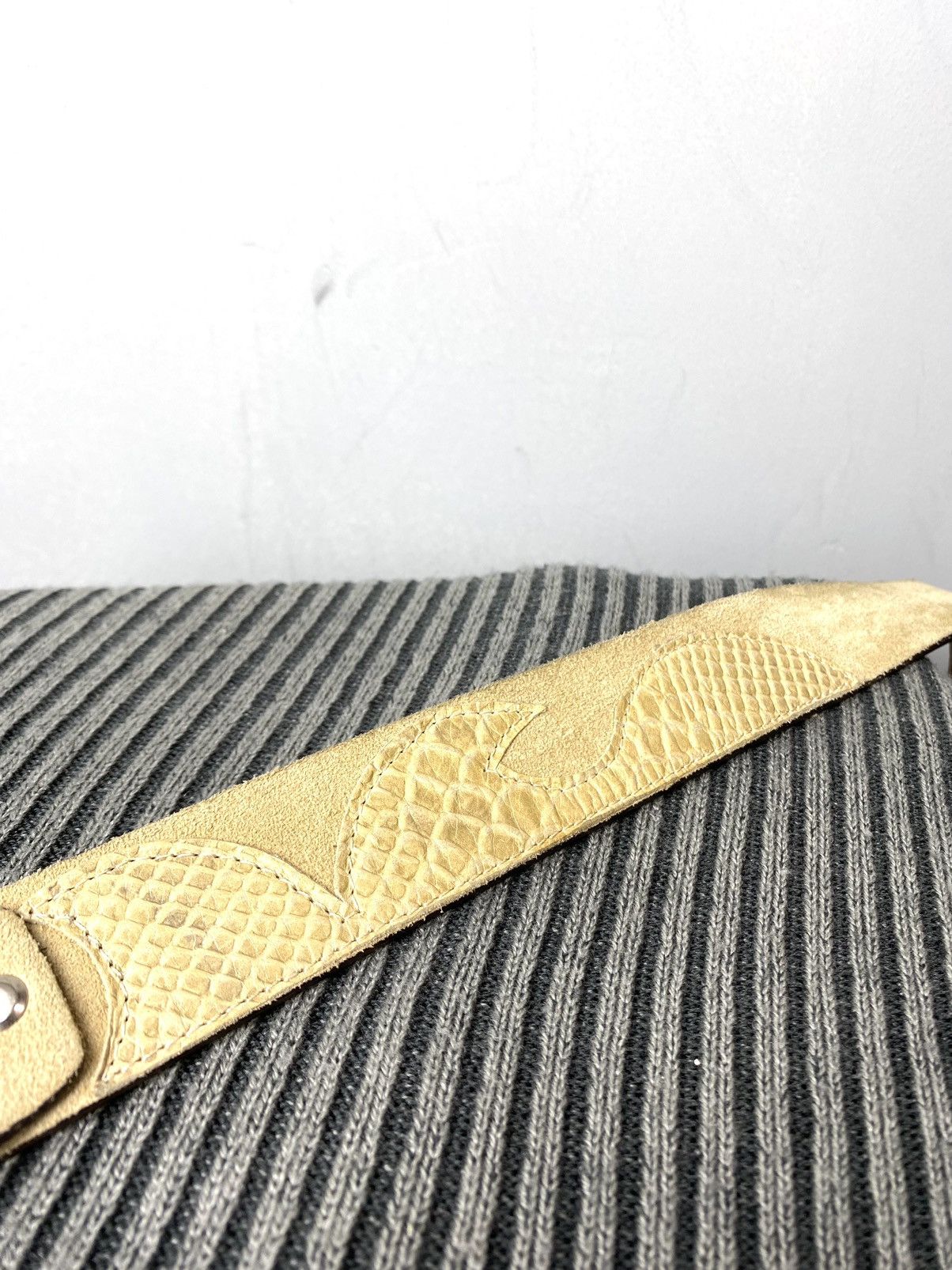 Cowboy Equipment Italy Made Vintage Cowboy Western Belt Snake Leather Size ONE SIZE - 5 Thumbnail