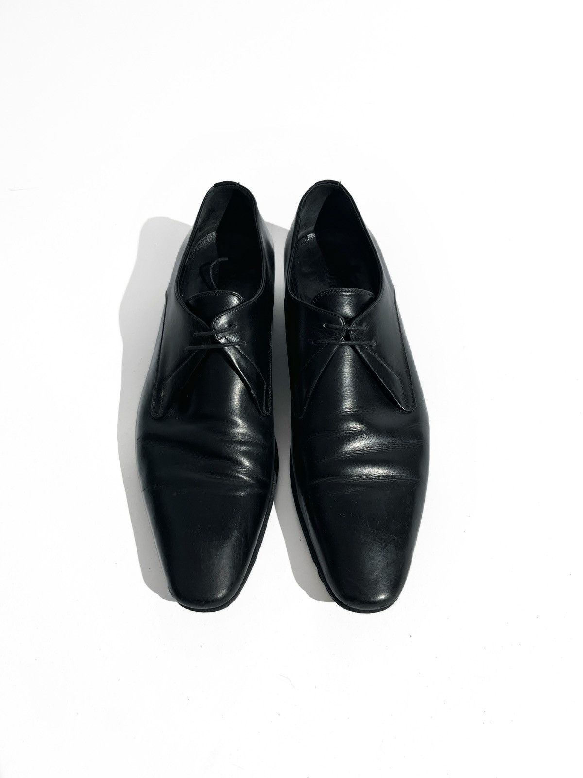 Dior FW09 Dior Homme Black Leather Formal Derby Size US 11 / EU 44 - 3 Thumbnail
