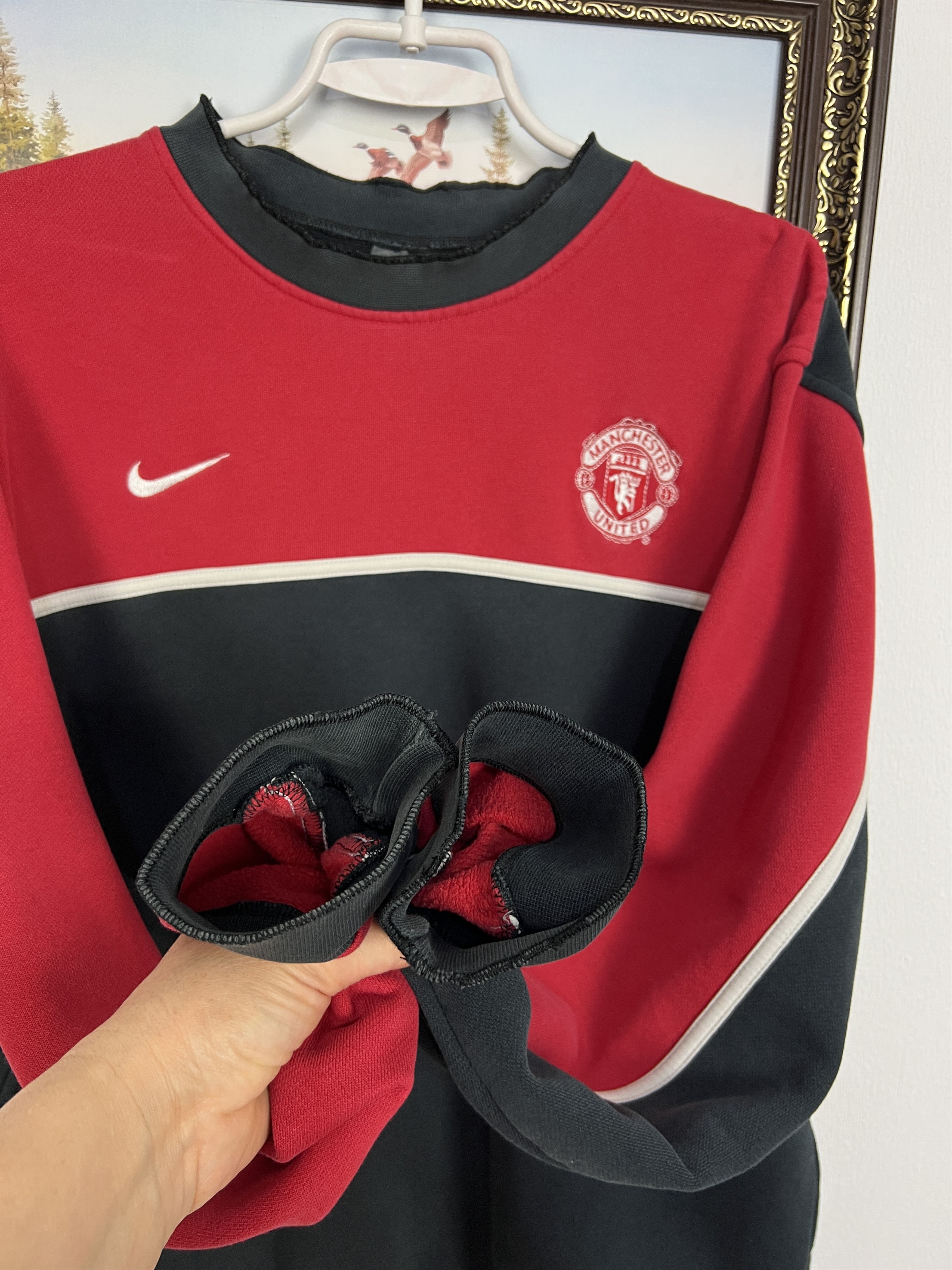 Nike Manchester United Football Sweatshirt Track Top Crewneck Size US L / EU 52-54 / 3 - 5 Thumbnail