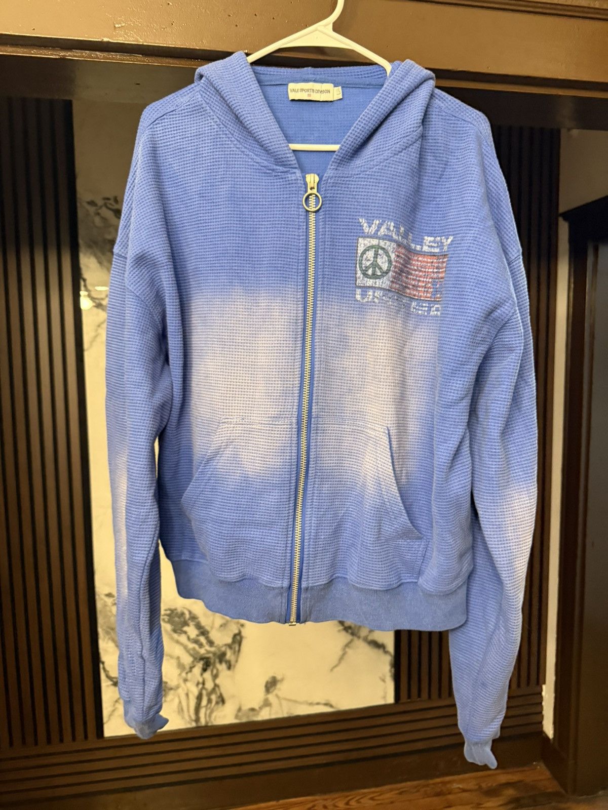 Vale Vale Lives Forever Zip Up Thermal Hoodie United Blue Large Size US L / EU 52-54 / 3 - 1 Thumbnail