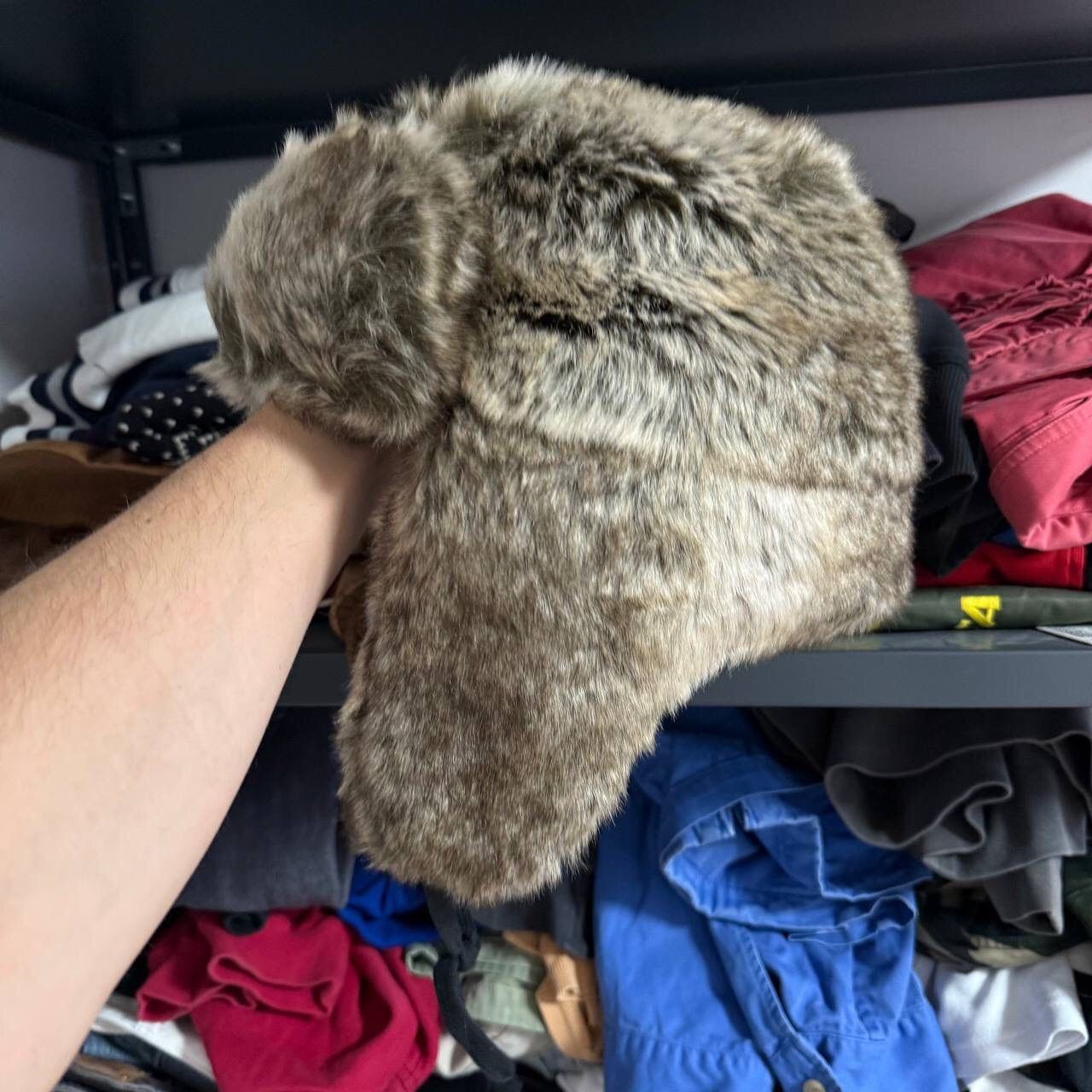 Japanese Brand Vintage Mohair Fuzzy Hat Y2K Ushanka Size ONE SIZE - 2 Thumbnail