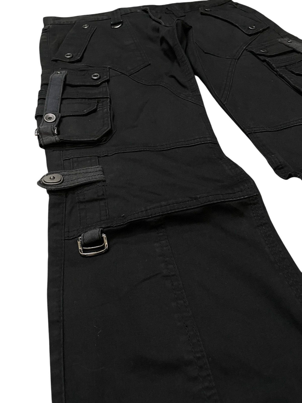 HIDEAWAYS × Japanese Brand × Tornado Mart Hideaways Nicole Bondage Paneled Flared Pants Size US 32 / EU 48 - 7 Thumbnail