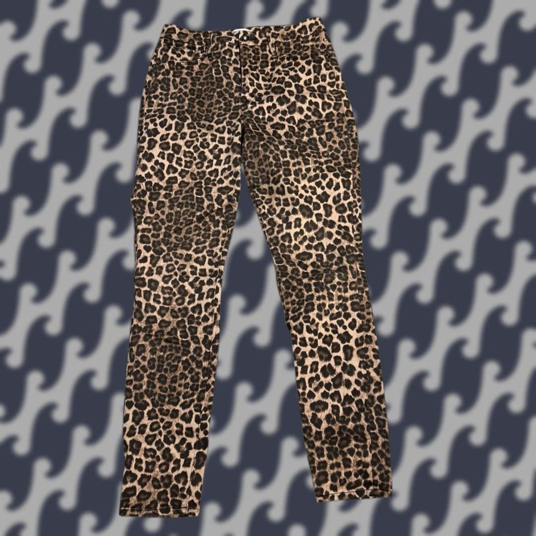 Good American Leopard Print Skinny Denim men’s 31 USA Jeans Size 31" - 1 Thumbnail