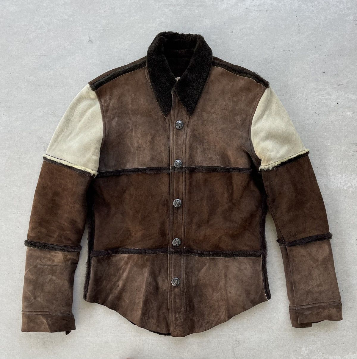 A&G Rock 🔥RARE🔥 SKKIN USA FAUX FUR LINING SHERLING LEATHER JACKET Size US M / EU 48-50 / 2 - 6 Thumbnail