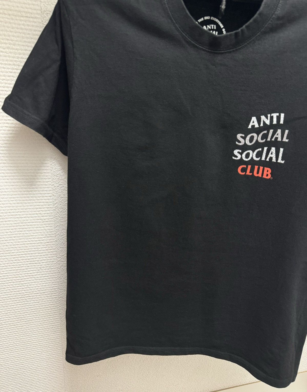 Anti Social Social Club Anti Social Social Club big logo black t-shirt M sz ASSC Size US M / EU 48-50 / 2 - 4 Thumbnail