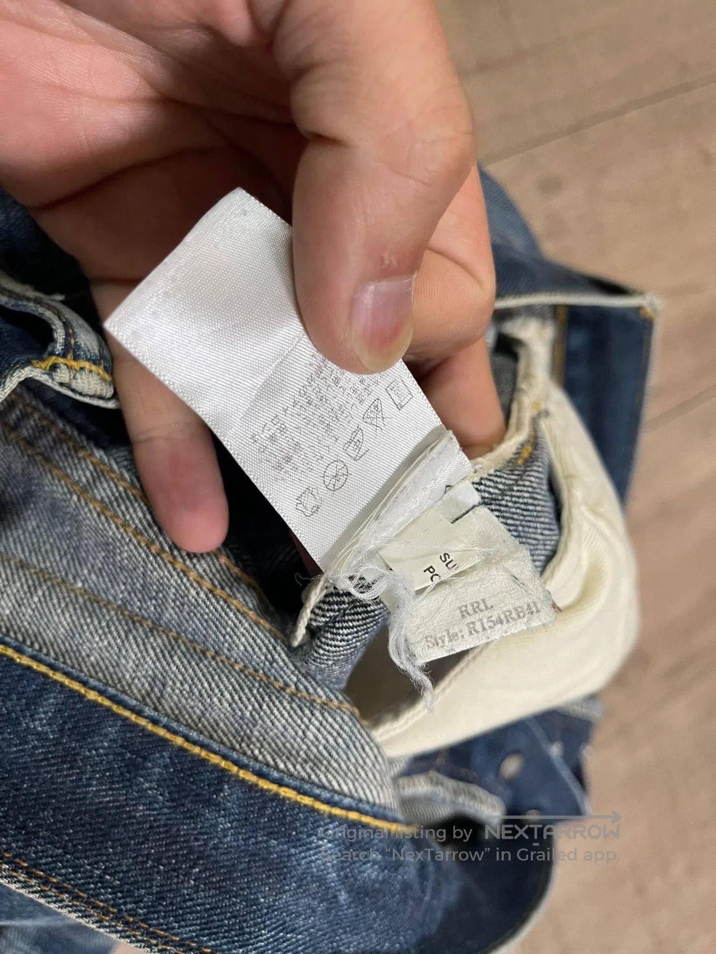 RRL Ralph Lauren RRL Vintage Washed Distressed Denim Jeans. Size US 34 / EU 50 - 6 Thumbnail
