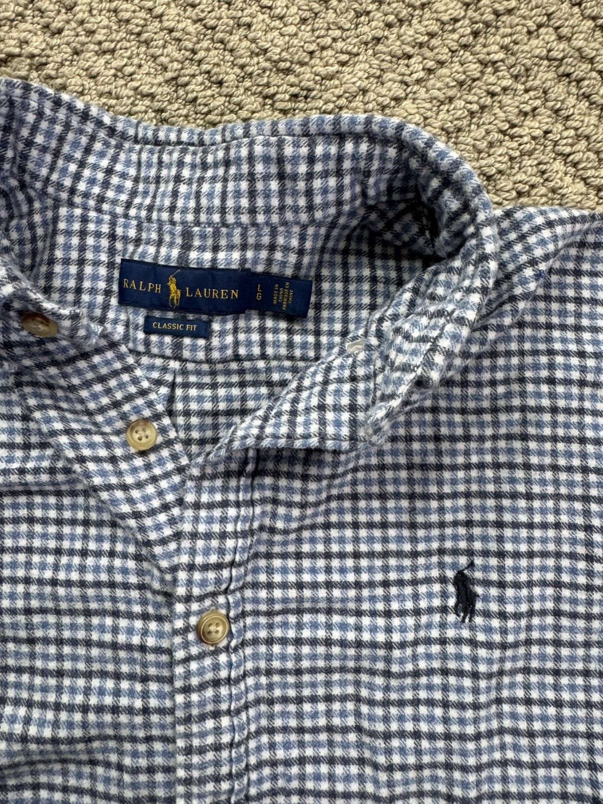 Polo Ralph Lauren Vintage Polo Flannel Size US L / EU 52-54 / 3 - 3 Thumbnail