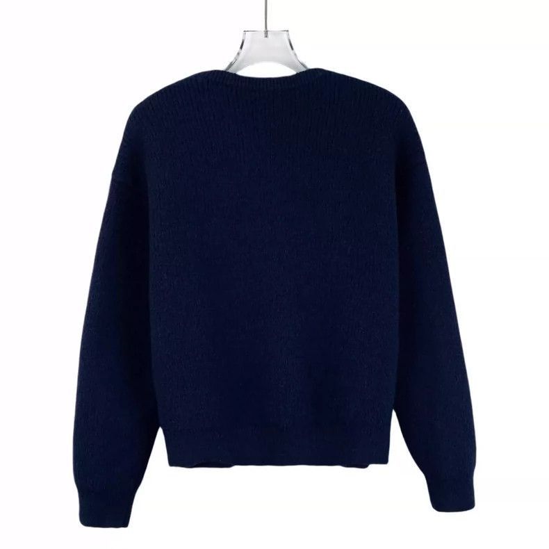 Celine Celine Navy Blue Wool Knit Sweater Size US S / EU 44-46 / 1 - 2 Thumbnail