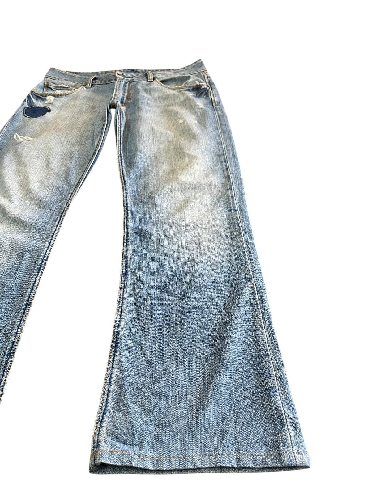 4GSELLER × Volcom Vintage Volcom Flare Distressed Denim Size US 33 - 3 Thumbnail