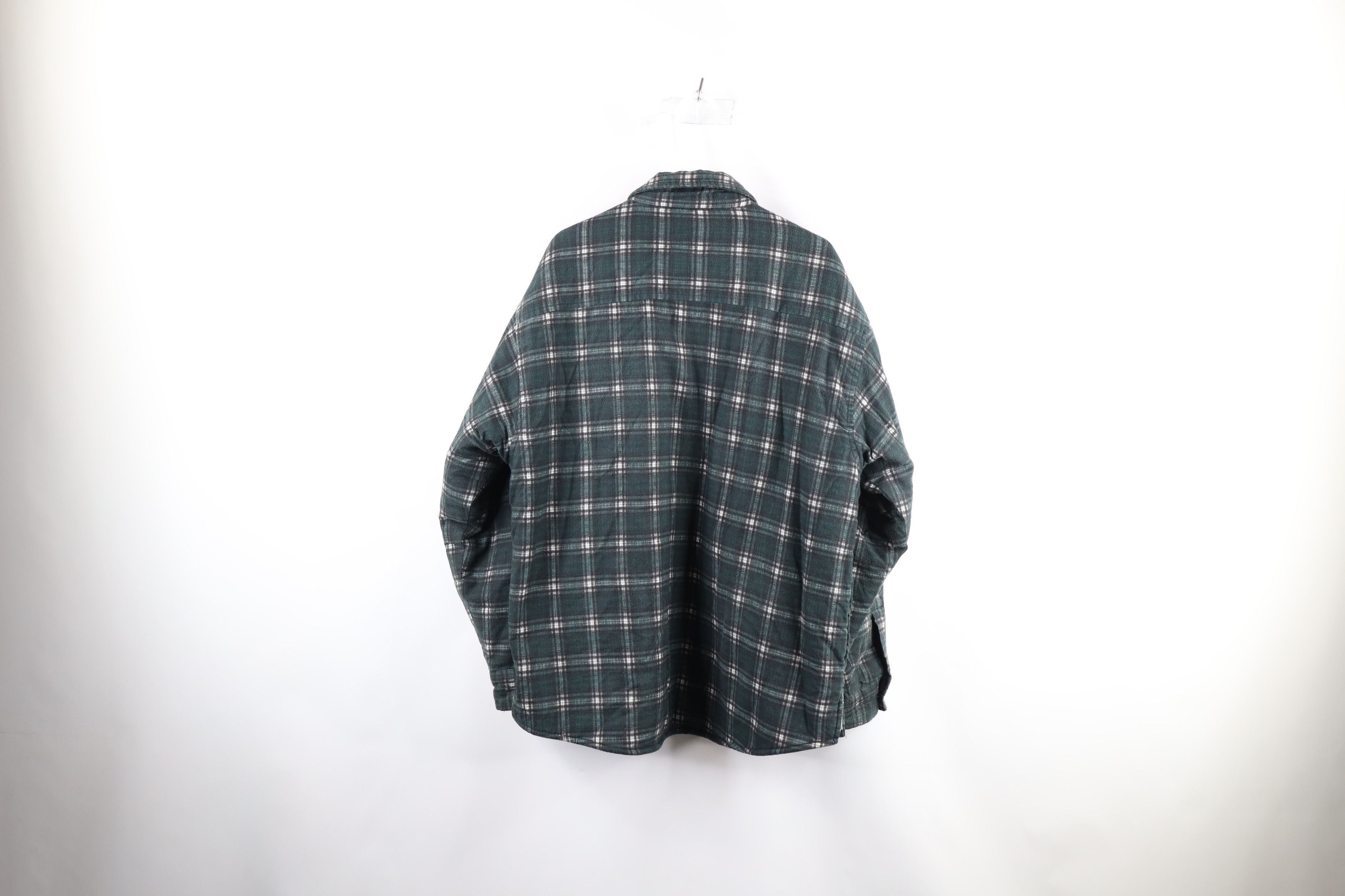 Vintage Vintage 90s Streetwear Fit Fleece Lined Flannel Jacket Plaid Size US XL / EU 56 / 4 - 7 Thumbnail