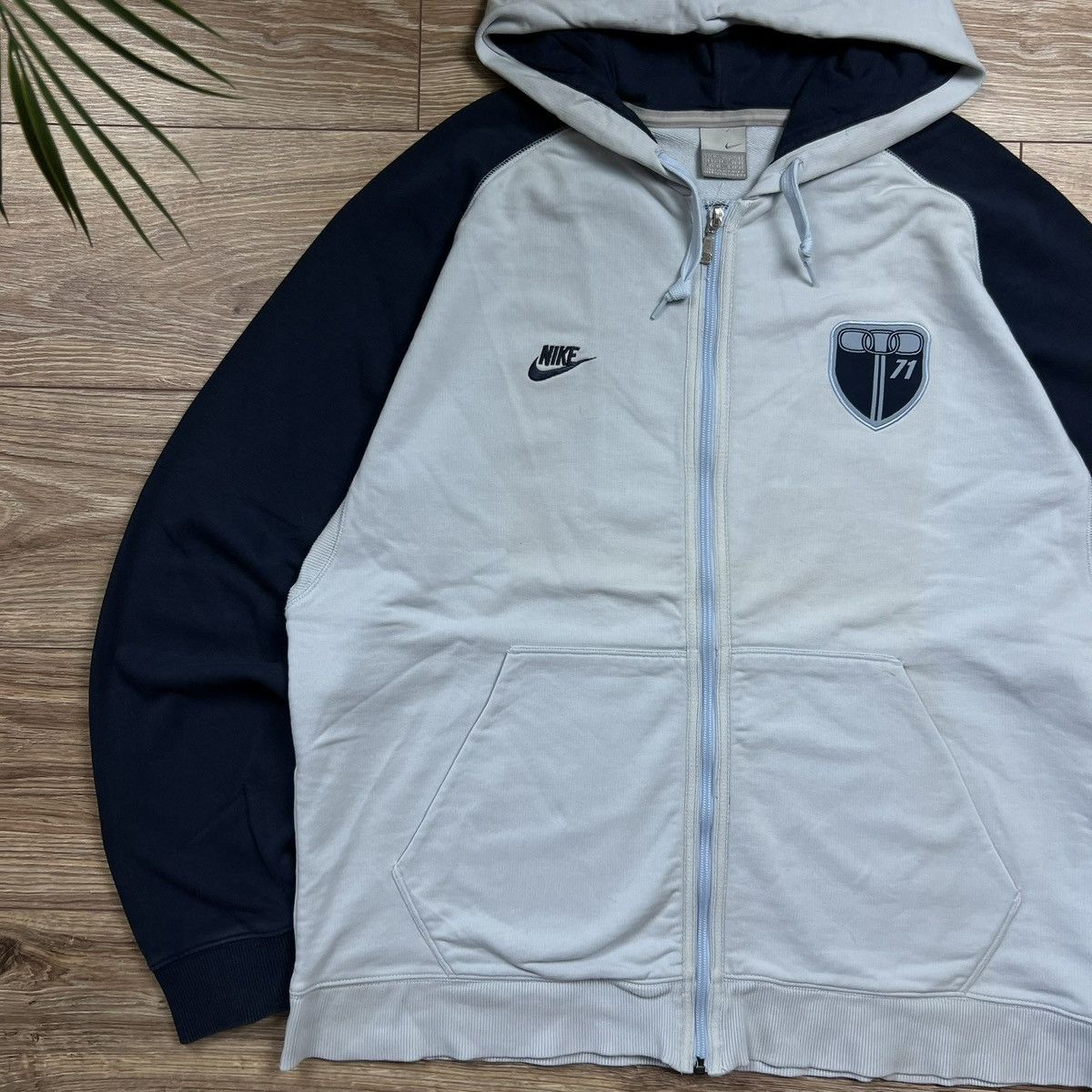 Nike 90s Nike Athletic Vintage Big Logo Oversized Zip Hoodie Size US XL / EU 56 / 4 - 3 Thumbnail