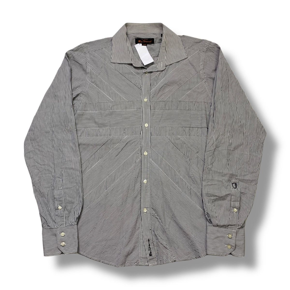 Ben Sherman Vintage Ben Sherman Striped UK flag button up shirt Size US L / EU 52-54 / 3 - 5 Thumbnail