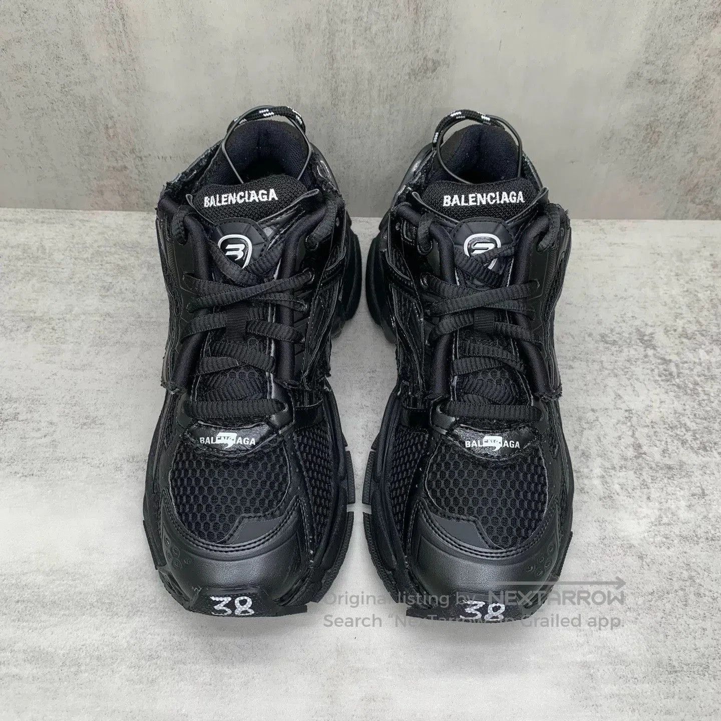 Balenciaga balenciaga black runner dad shoes size 38. Size US 6 / EU 39 - 3 Thumbnail