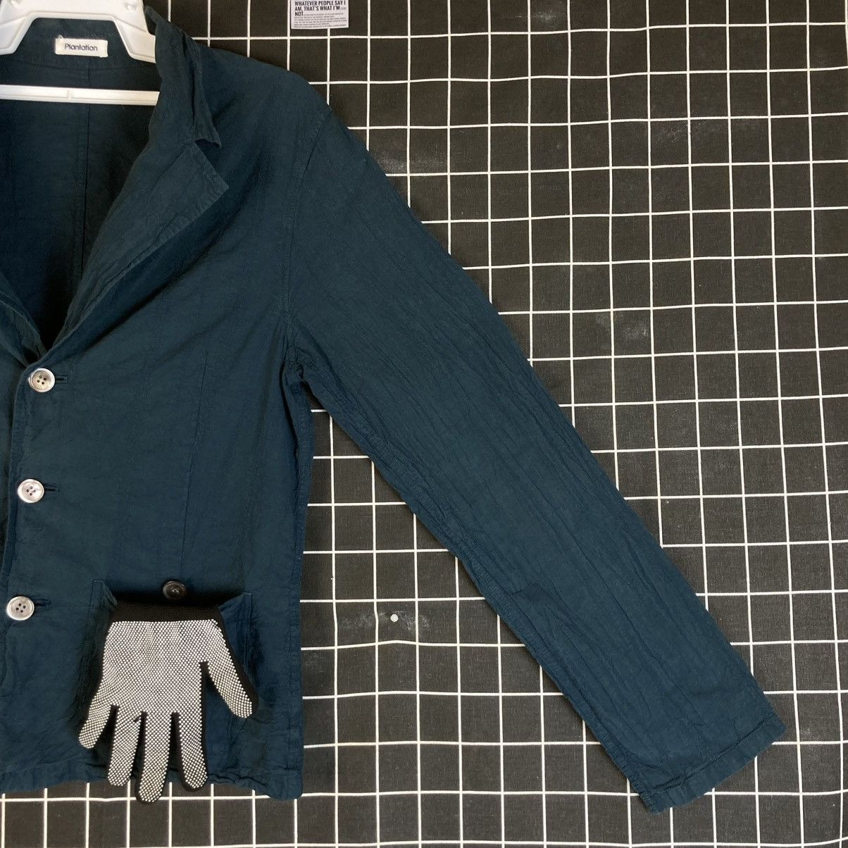 Issey Miyake 🇯🇵 PLANTATION by ISSEY MIYAKE BUTTON UP LINEN JACKET Size M / US 6-8 / IT 42-44 - 5 Thumbnail