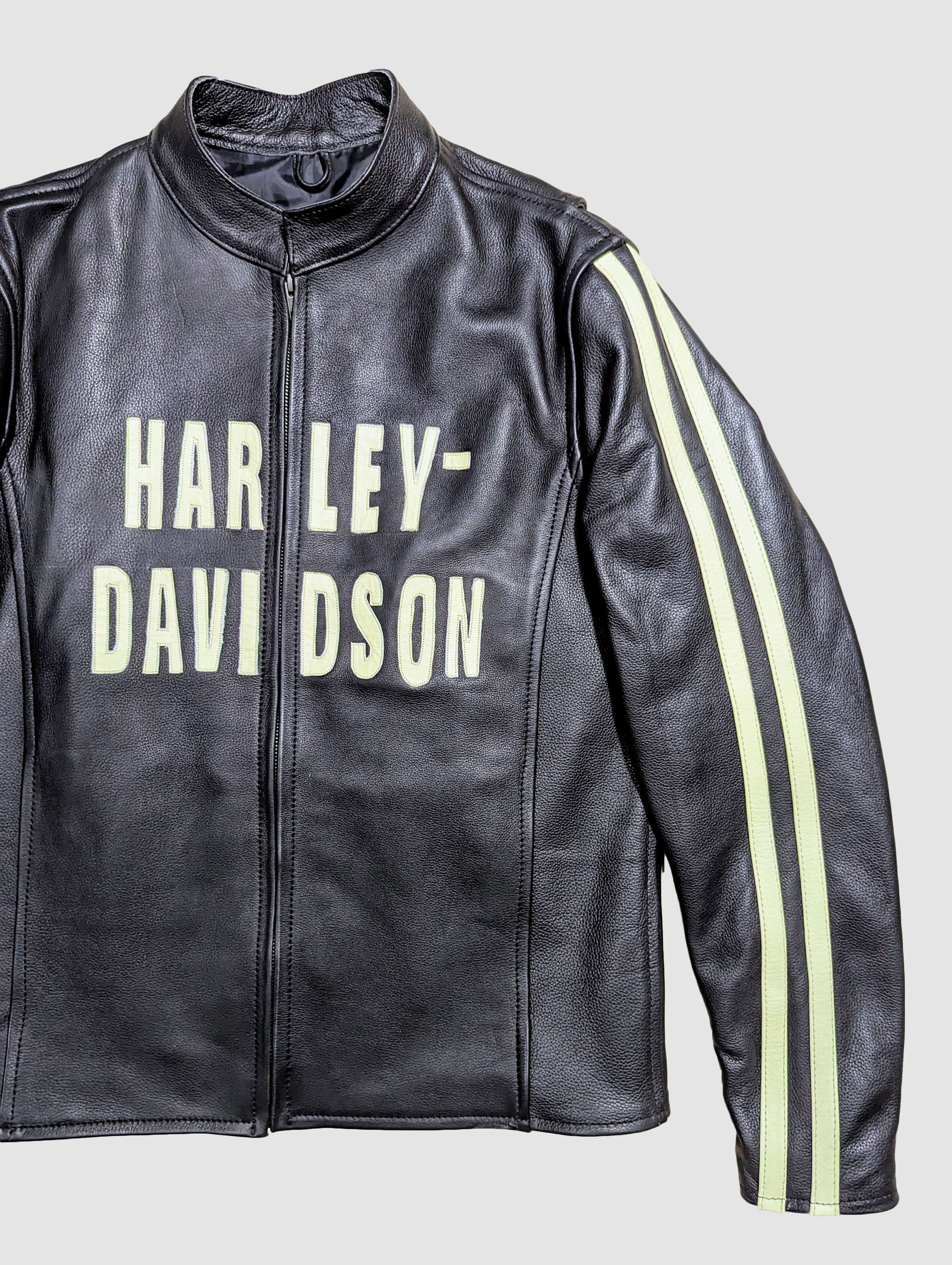 Harley Davidson 🔥 HARLEY DAVIDSON 🔥 LEATHER JACKET RARE STREETWEAR Size US L / EU 52-54 / 3 - 4 Thumbnail