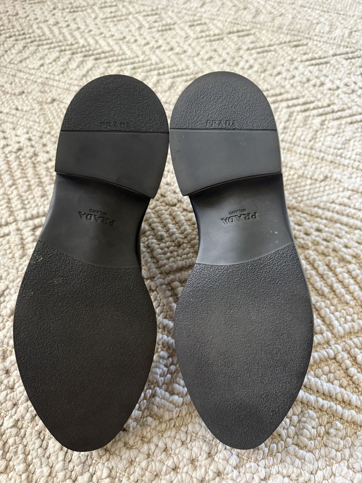 Prada Prada Black Leather Chelsea Boots (2TE176) - Size 8 Size US 8 / EU 41 - 4 Thumbnail