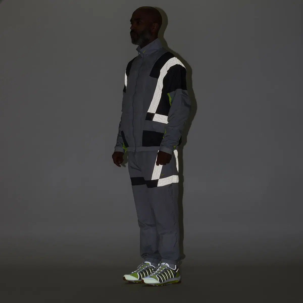 CLOT × Nike Nike X Clot A20 Woven Reflective Wolf Grey Jacket Size US S / EU 44-46 / 1 - 4 Thumbnail