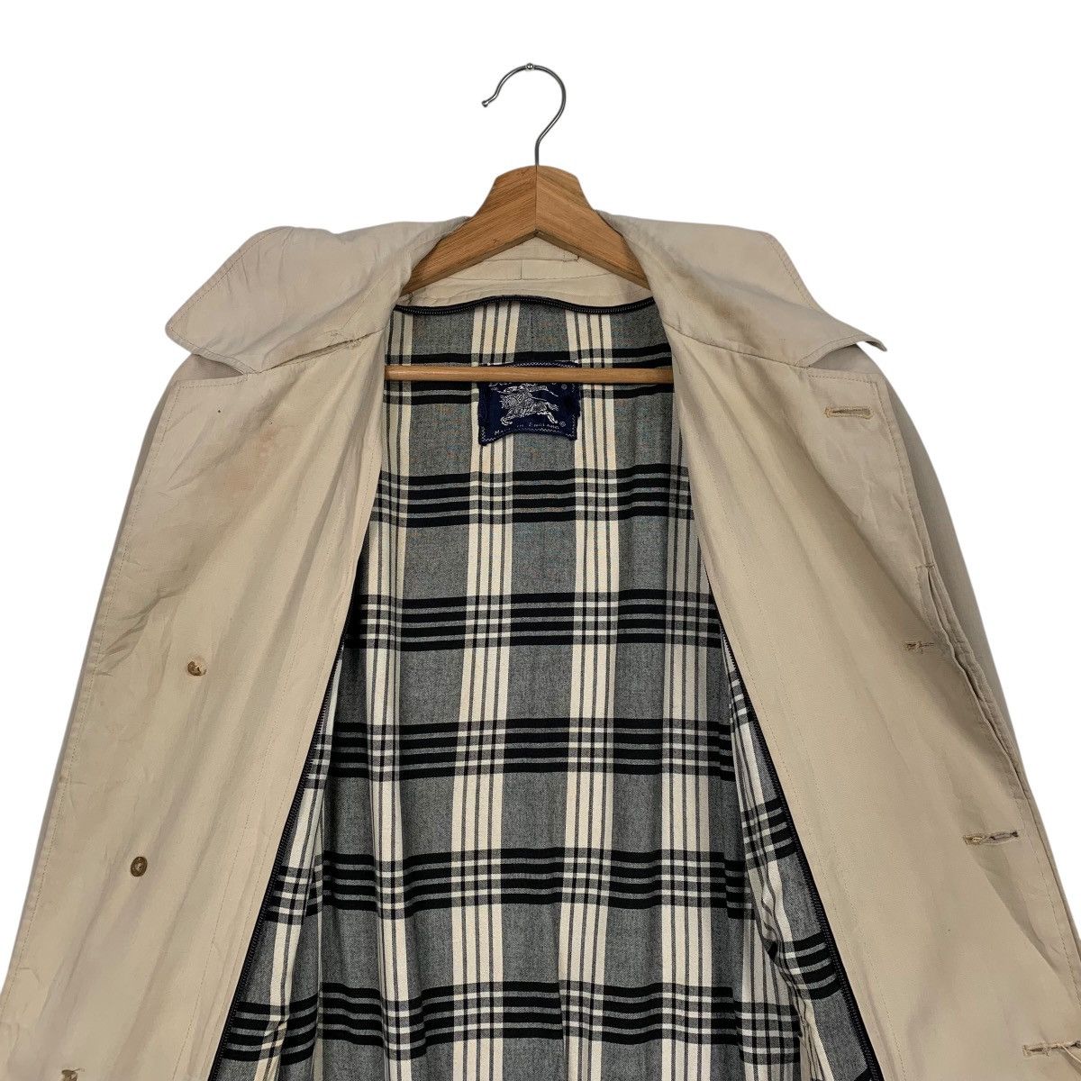Burberry Vintage Burberrys Nova Check Trench Coat Size US M / EU 48-50 / 2 - 13 Thumbnail