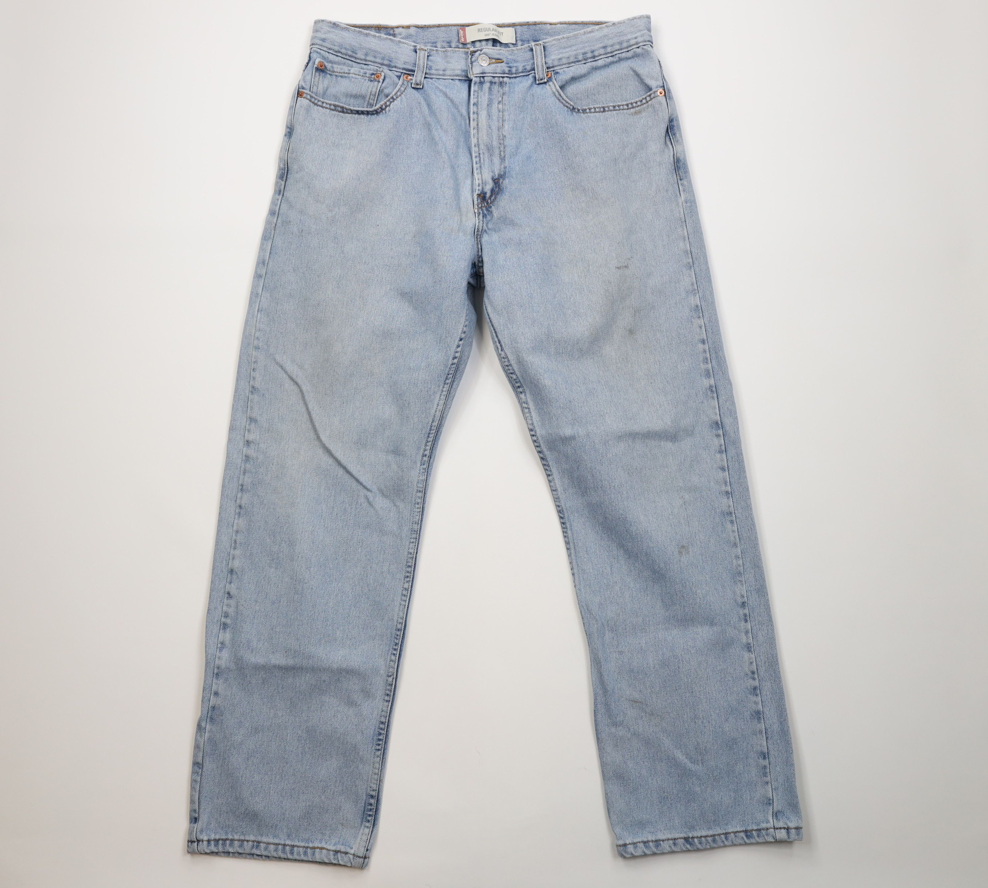 Levi's Vintage Y2K 2004 Levis 505 Regular Straight Leg Jeans Blue Size US 38 / EU 54 - 1 Thumbnail