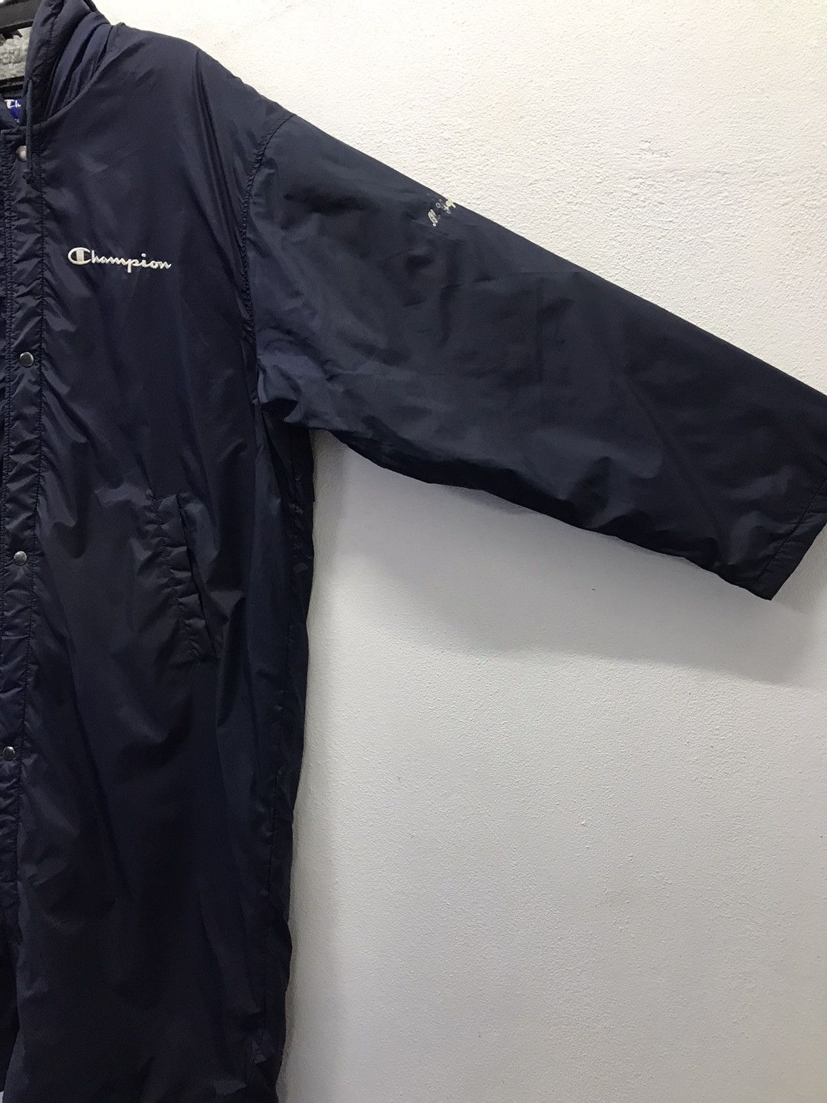 Champion × Vintage Vintage Champion M Yajima Long Jacket Hoodie Size US XXL / EU 58 / 5 - 5 Thumbnail