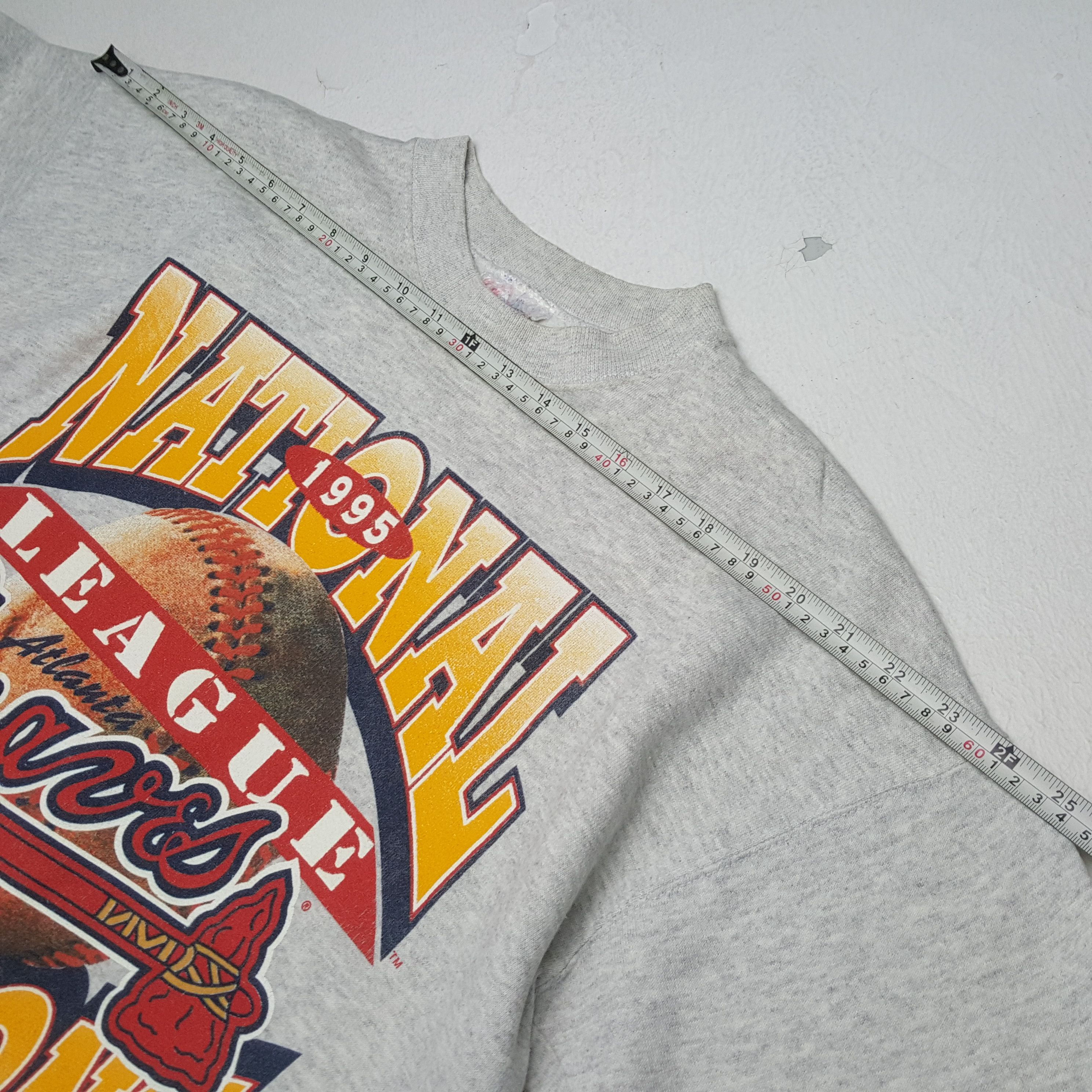 MLB × Vintage Vintage 90's ATLANTA BRAVES MLB Baseball Team Sweatshirts Size US L / EU 52-54 / 3 - 4 Thumbnail