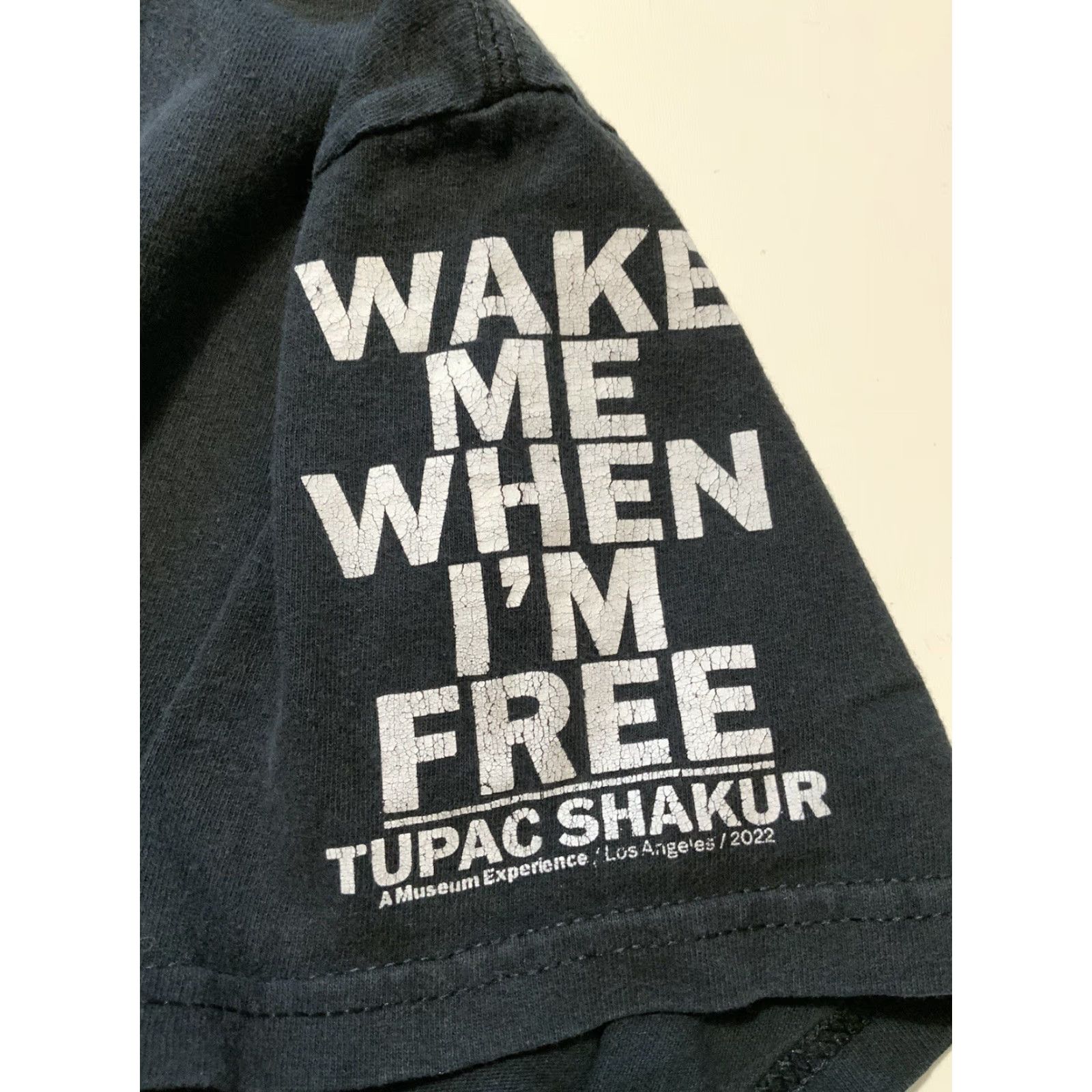 Vintage Tupac Shakur Wake Me When I’m Free Museum Experience Prophet Black T-Shirt Sz. M Mens Size US M / EU 48-50 / 2 - 5 Thumbnail