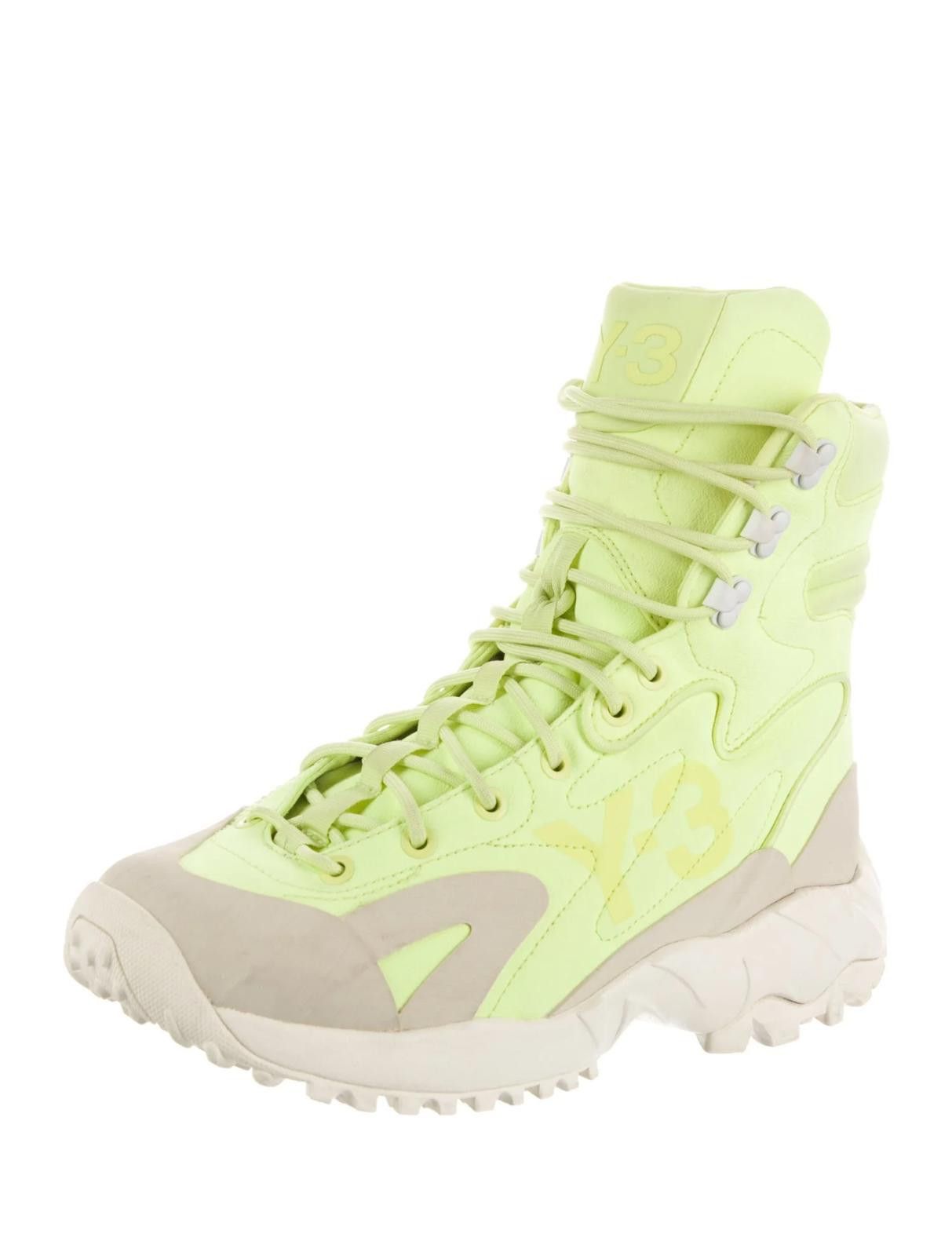 Y-3 Y-3 Colorblock Pattern Lace-Up Boots Women's Size: 8.5 Size US 8.5 / IT 38.5 - 2 Thumbnail